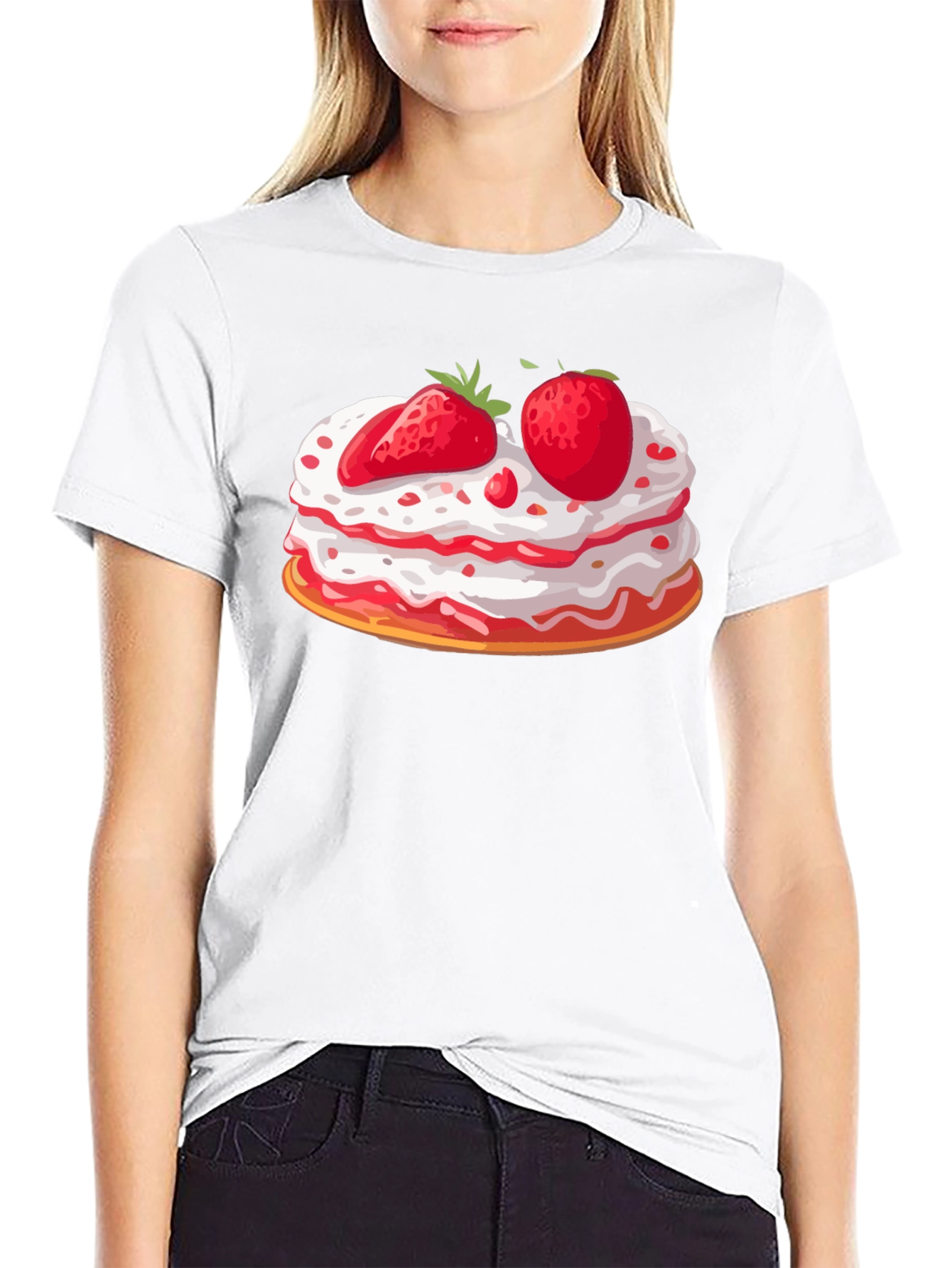 Black Strawberry Shortcake T-Shirt - Sweet Treat Tee view 9