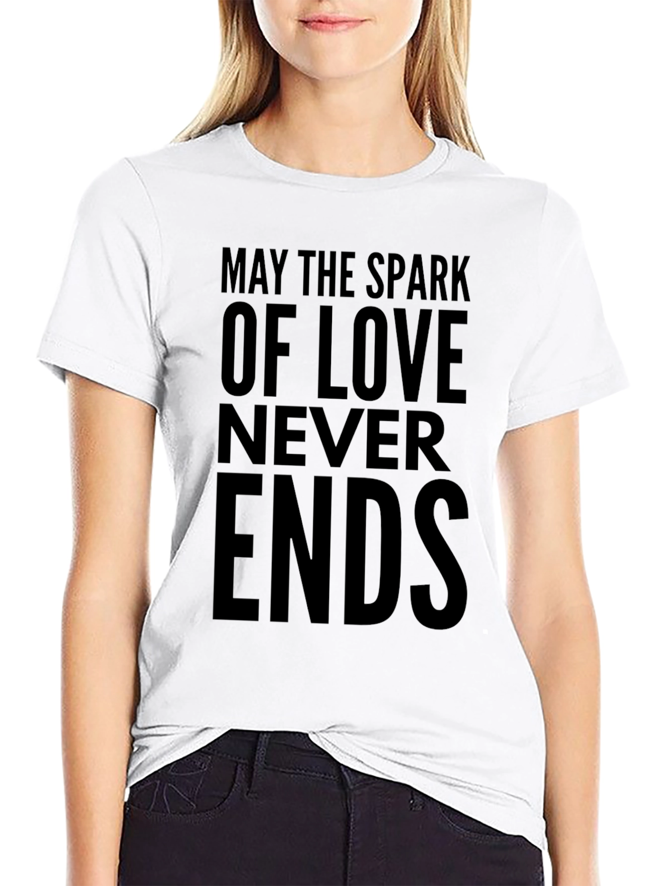 Black May the Spark of Love T-Shirt view 9
