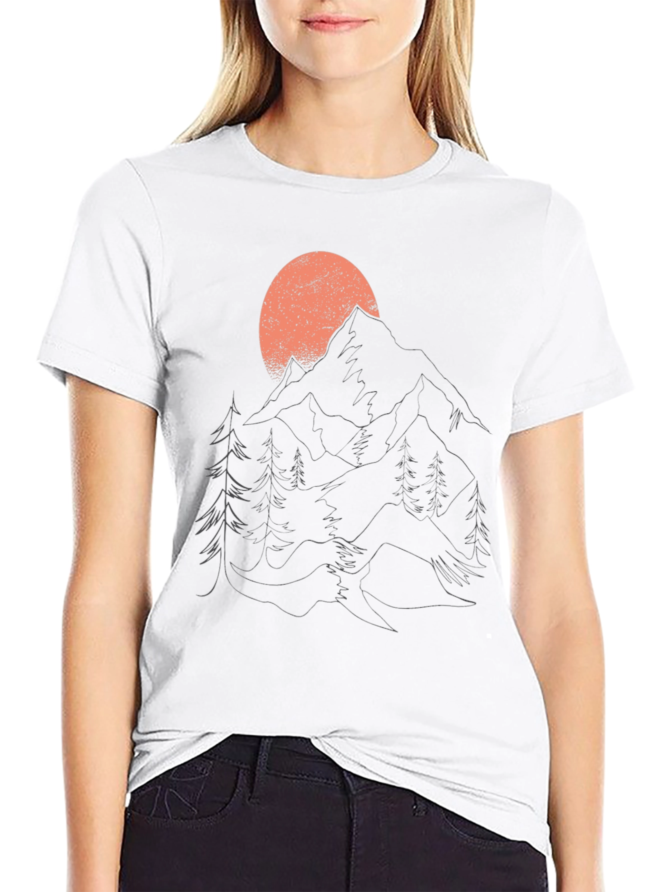 Black Mountain Sunset Graphic Tee - Nature Inspired Comfort view 9