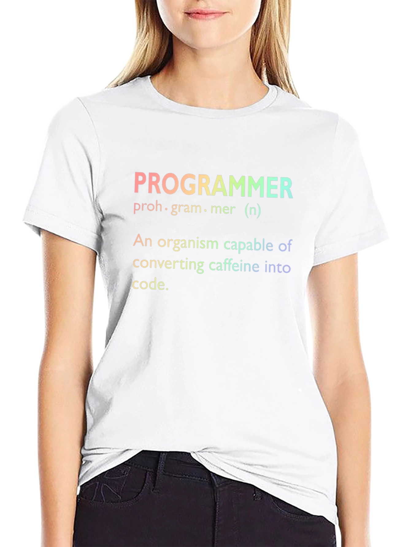 Black Programmer Definition T-Shirt view 9