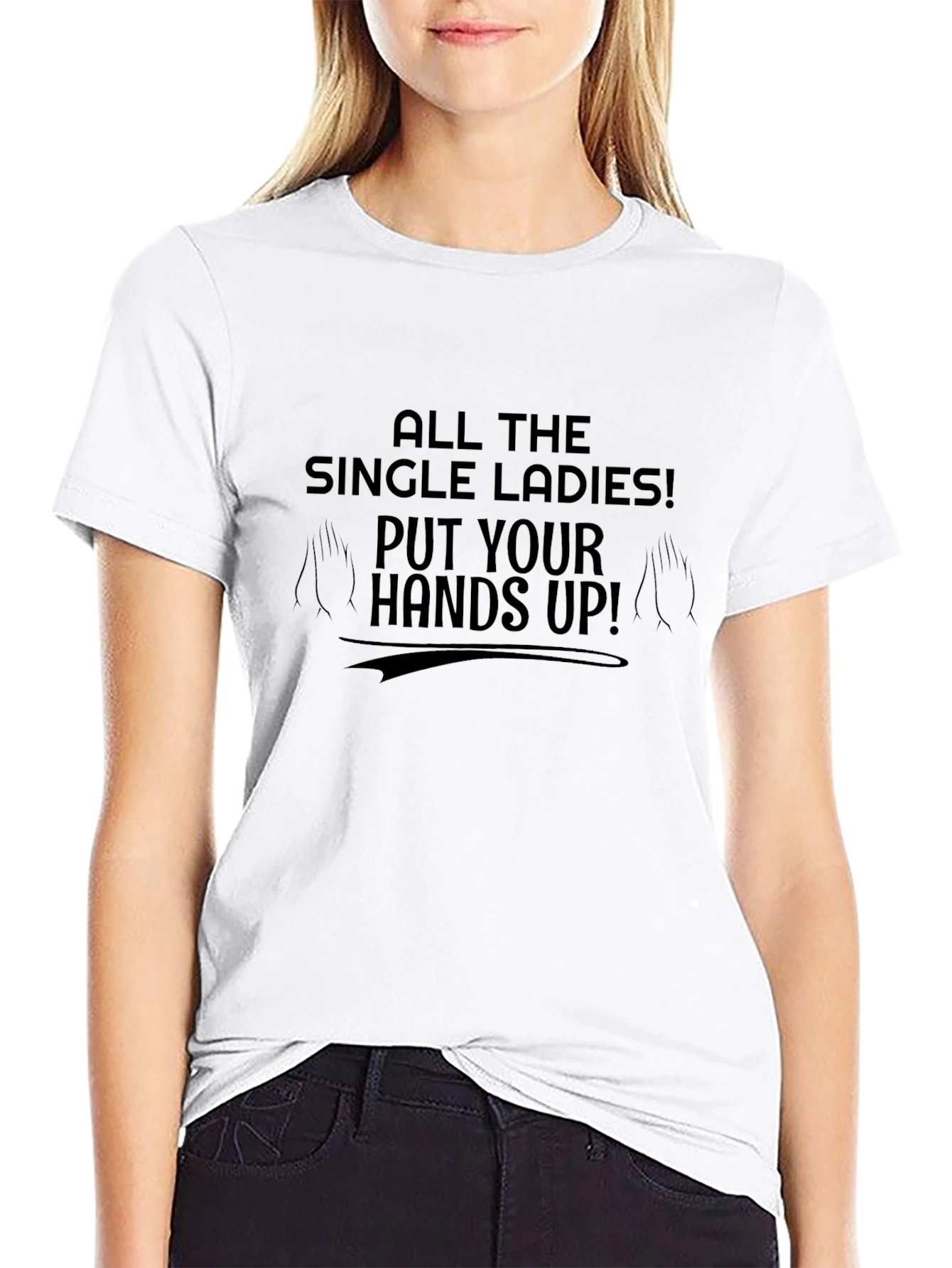 Black Single Ladies Graphic Tee - Novelty Shirt view 9
