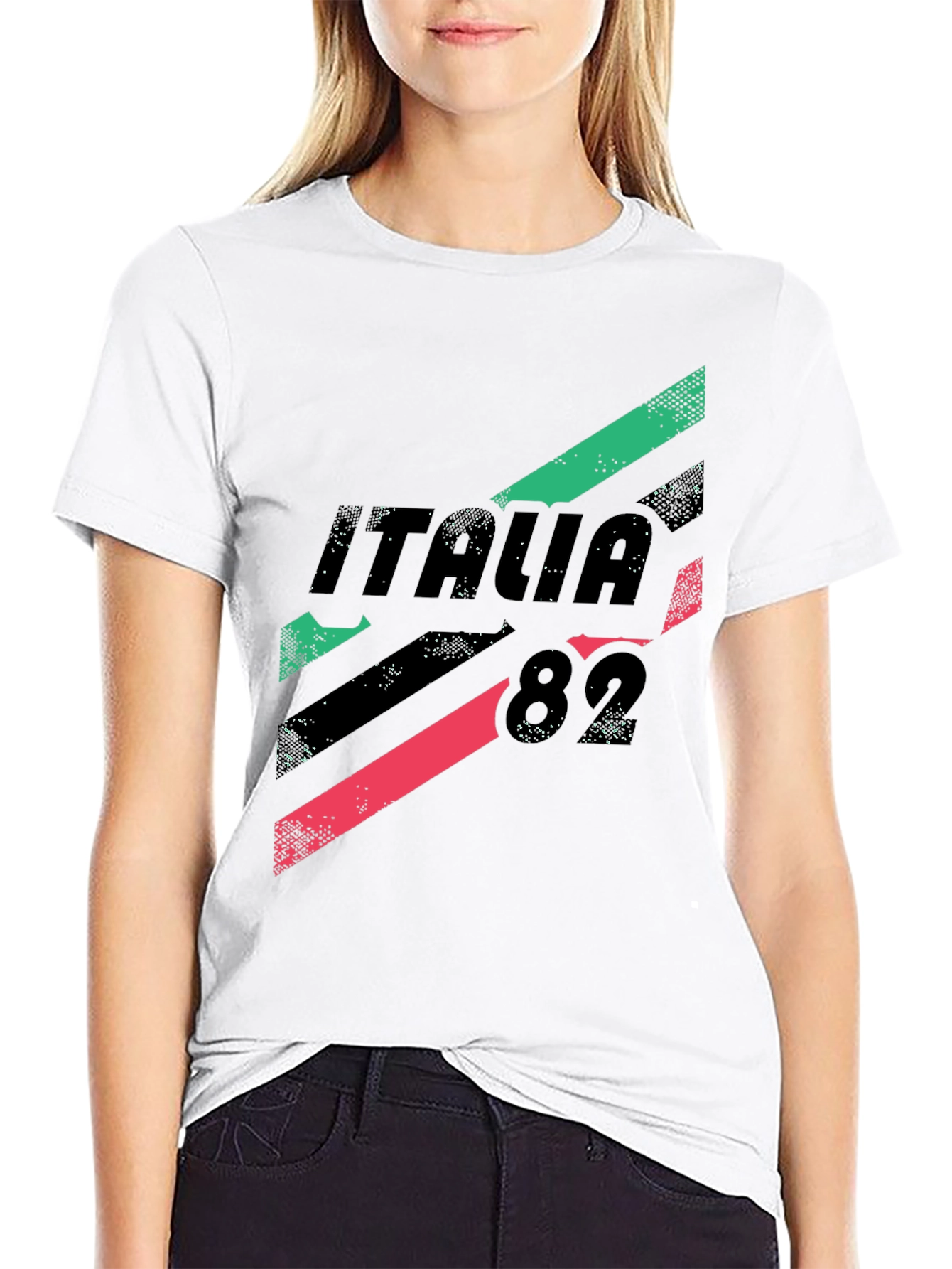 Black Italia 82 Graphic Tee - Black, Retro Style view 9