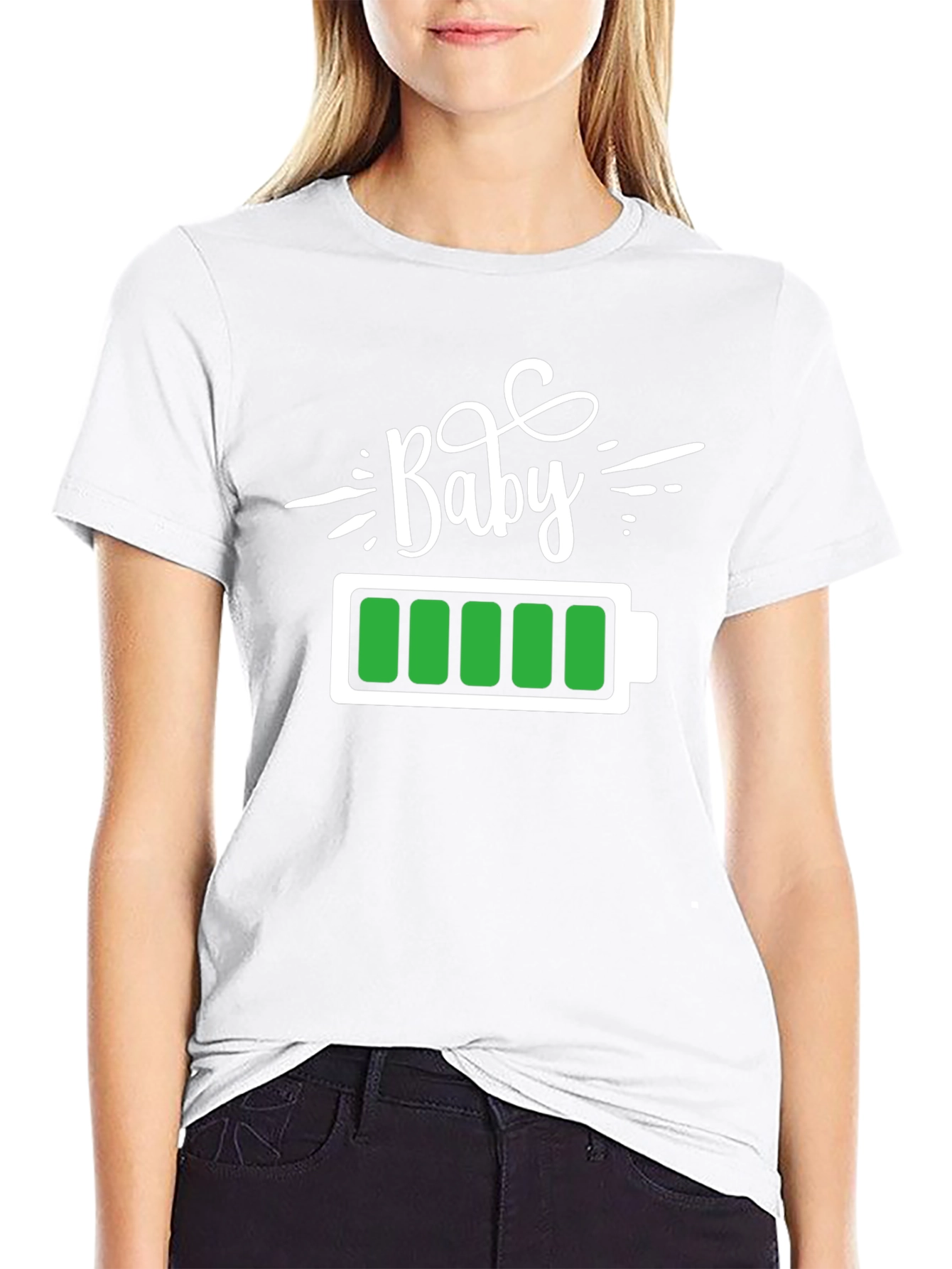 Black Baby Full Battery T-Shirt view 9