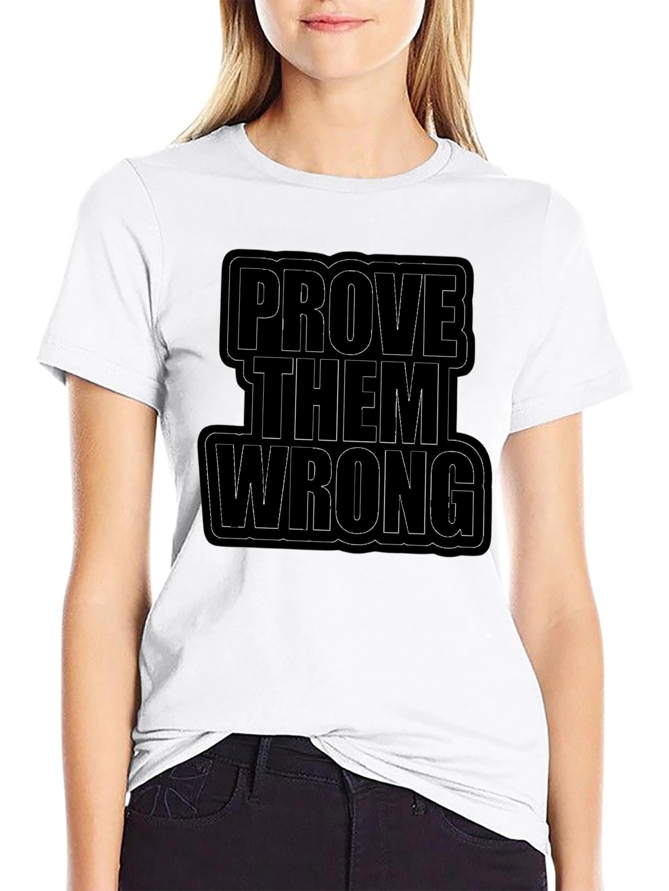 Black Prove Them Wrong Black Graphic Tee view 9