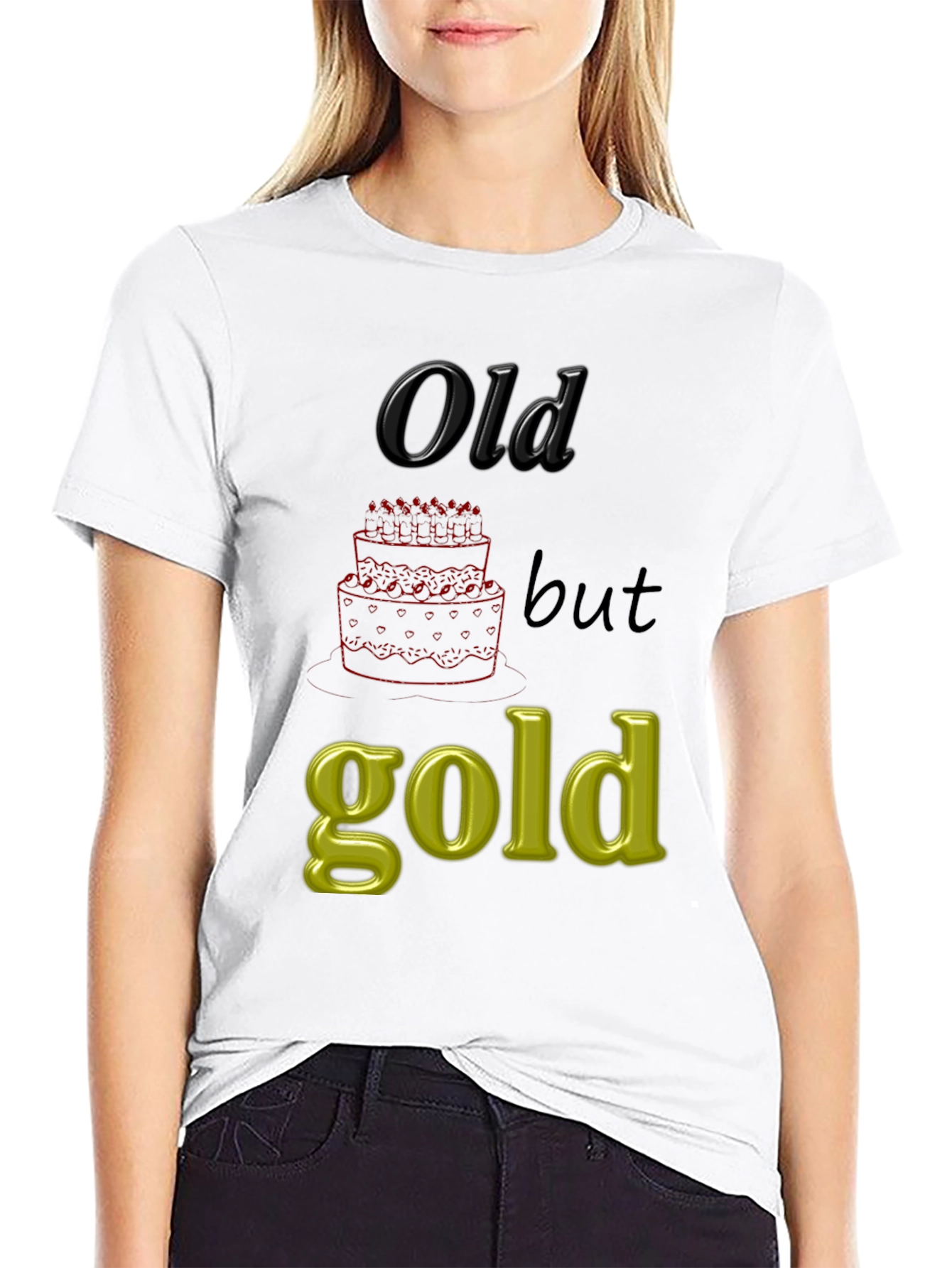 Black Old but Gold Graphic Tee view 9
