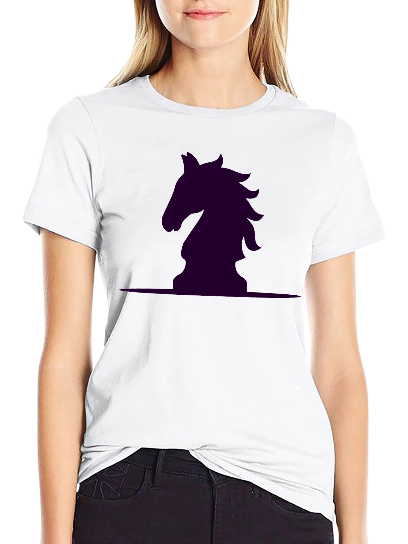 Black Chess Knight Graphic Tee - Stylish & Unique view 9