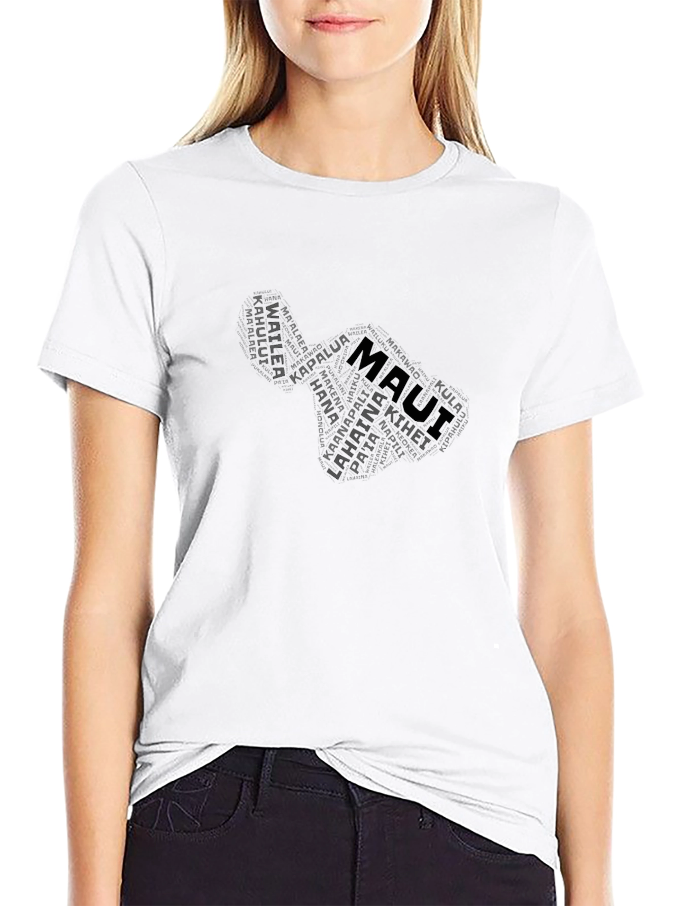Maui Word Art T-Shirt - Island Souvenir Tee - 9