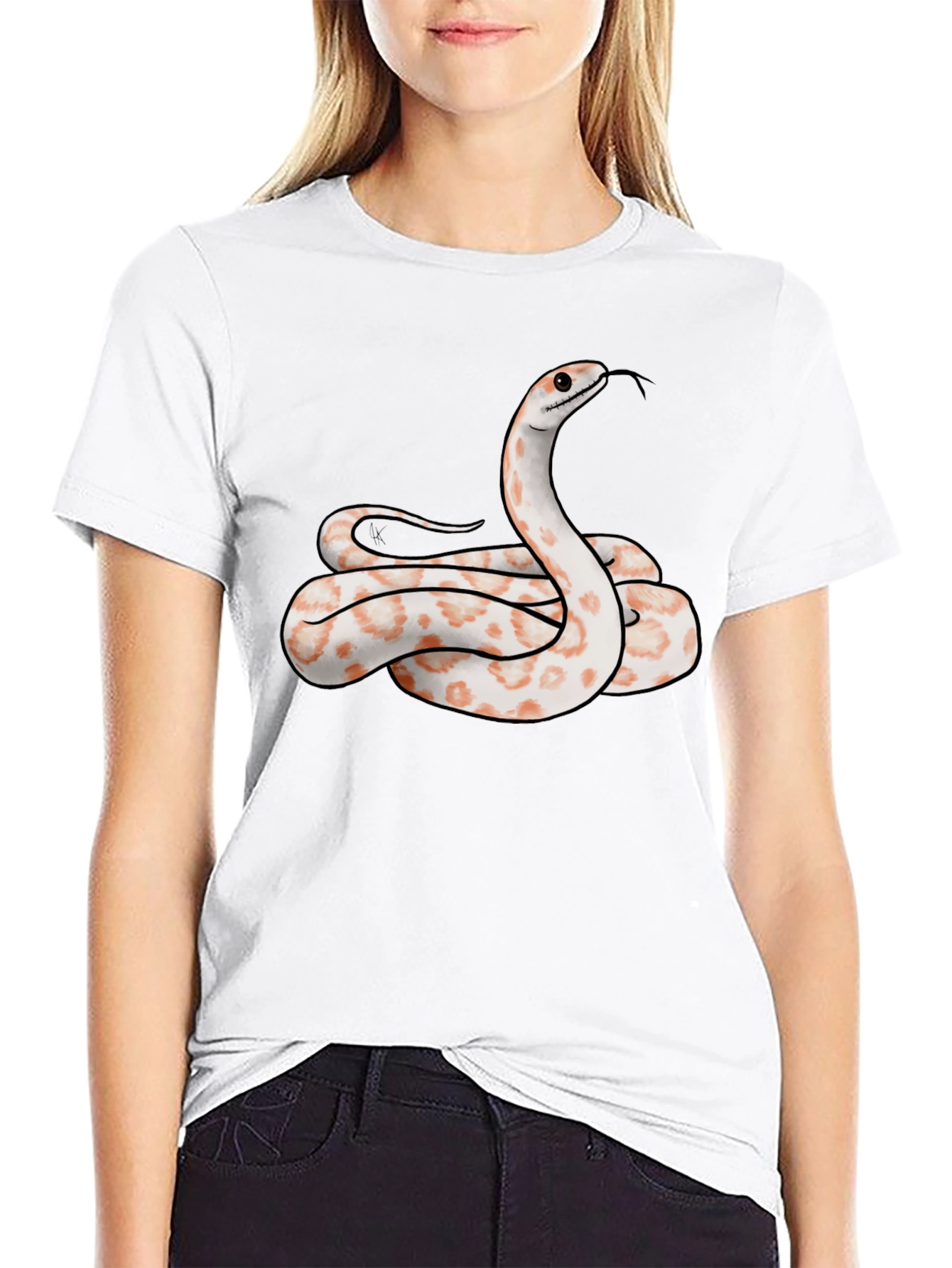 Black Snake Graphic Tee - Cool Reptile Design T-Shirt view 9