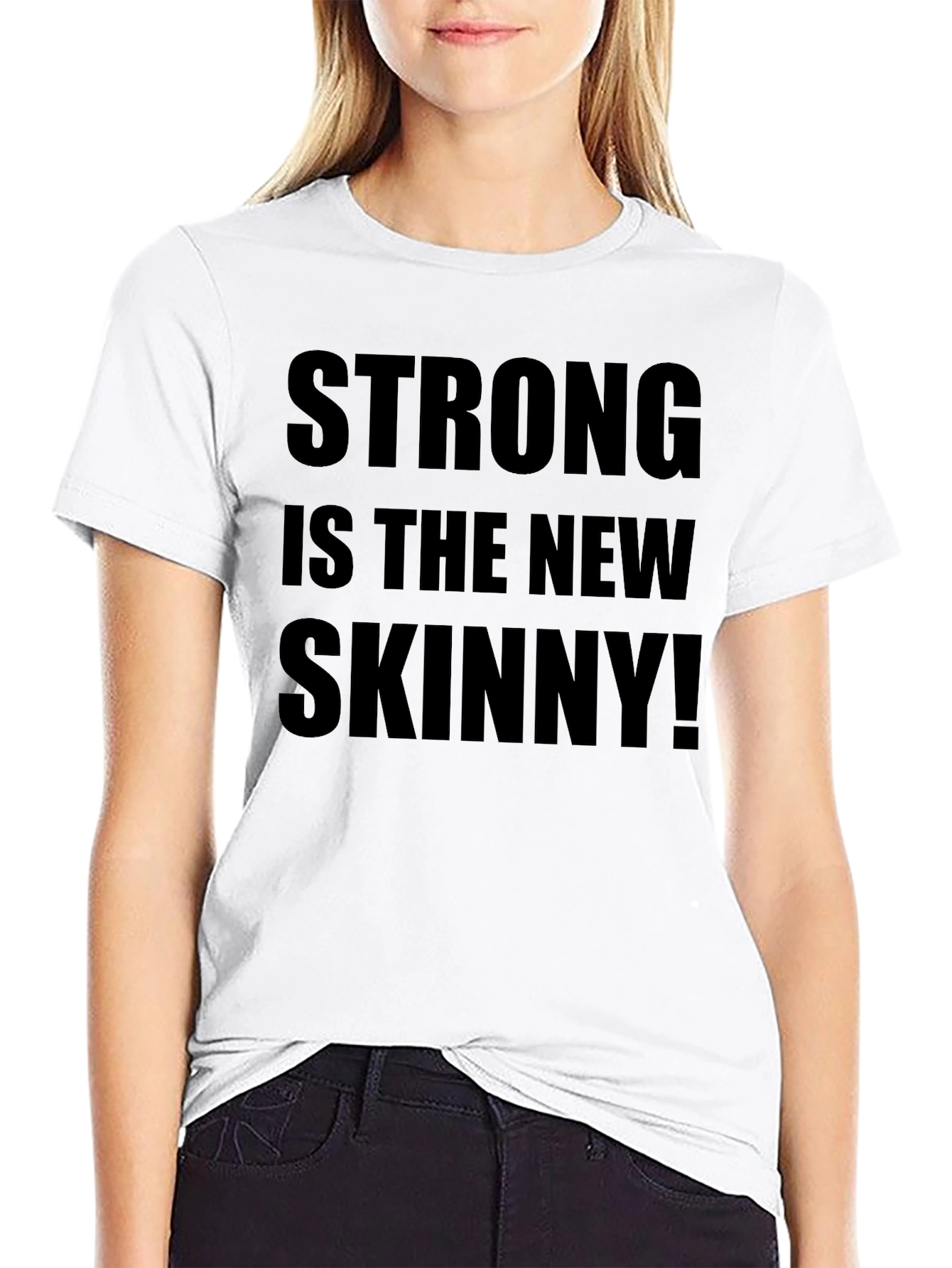Black Strong is The New Skinny T-Shirt view 9