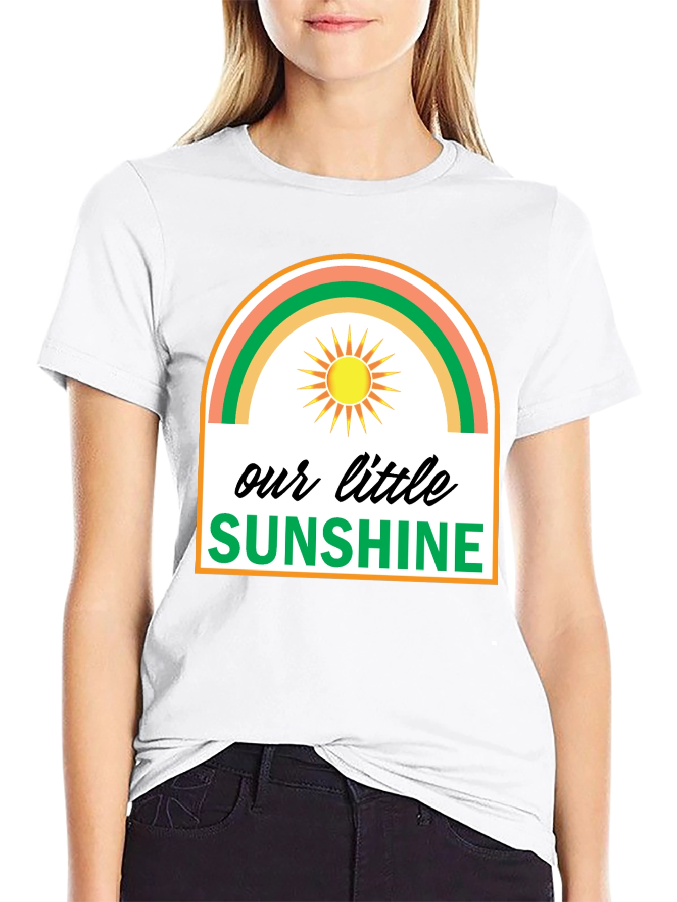 Black Our Little Sunshine Graphic Tee - Unisex view 9