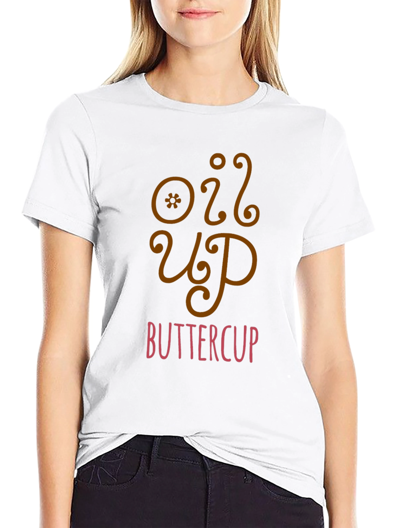 Black Oil Up Buttercup Graphic T-Shirt view 9