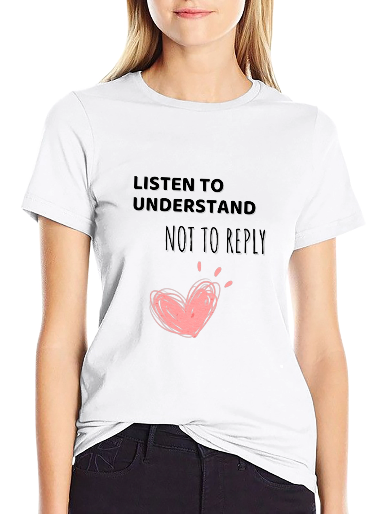 Black Listen To Understand Graphic T-Shirt view 9