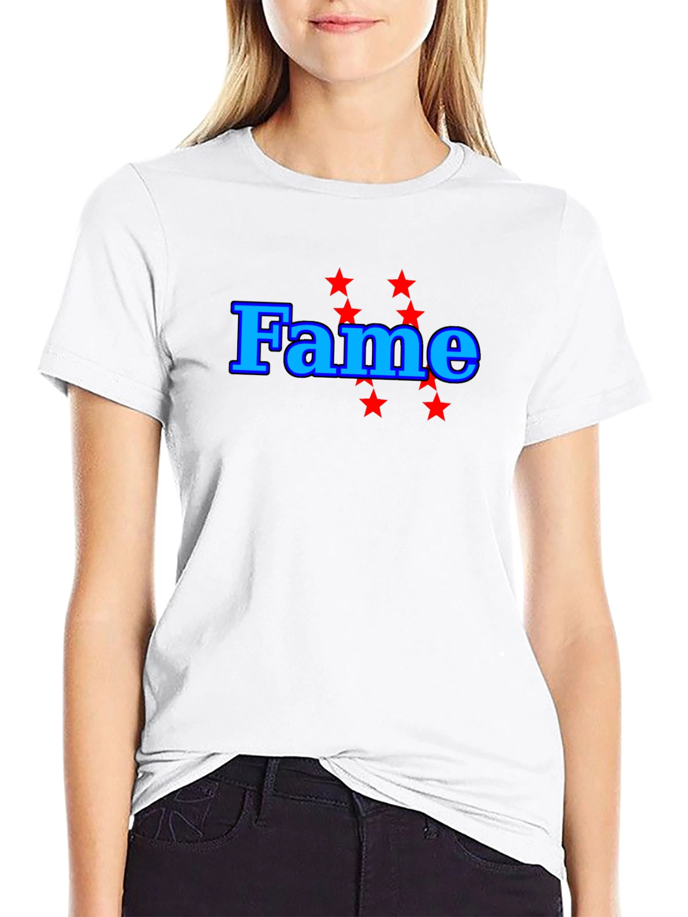 Black Fame T-Shirt - Bold Graphic Tee - Classic Fit view 9