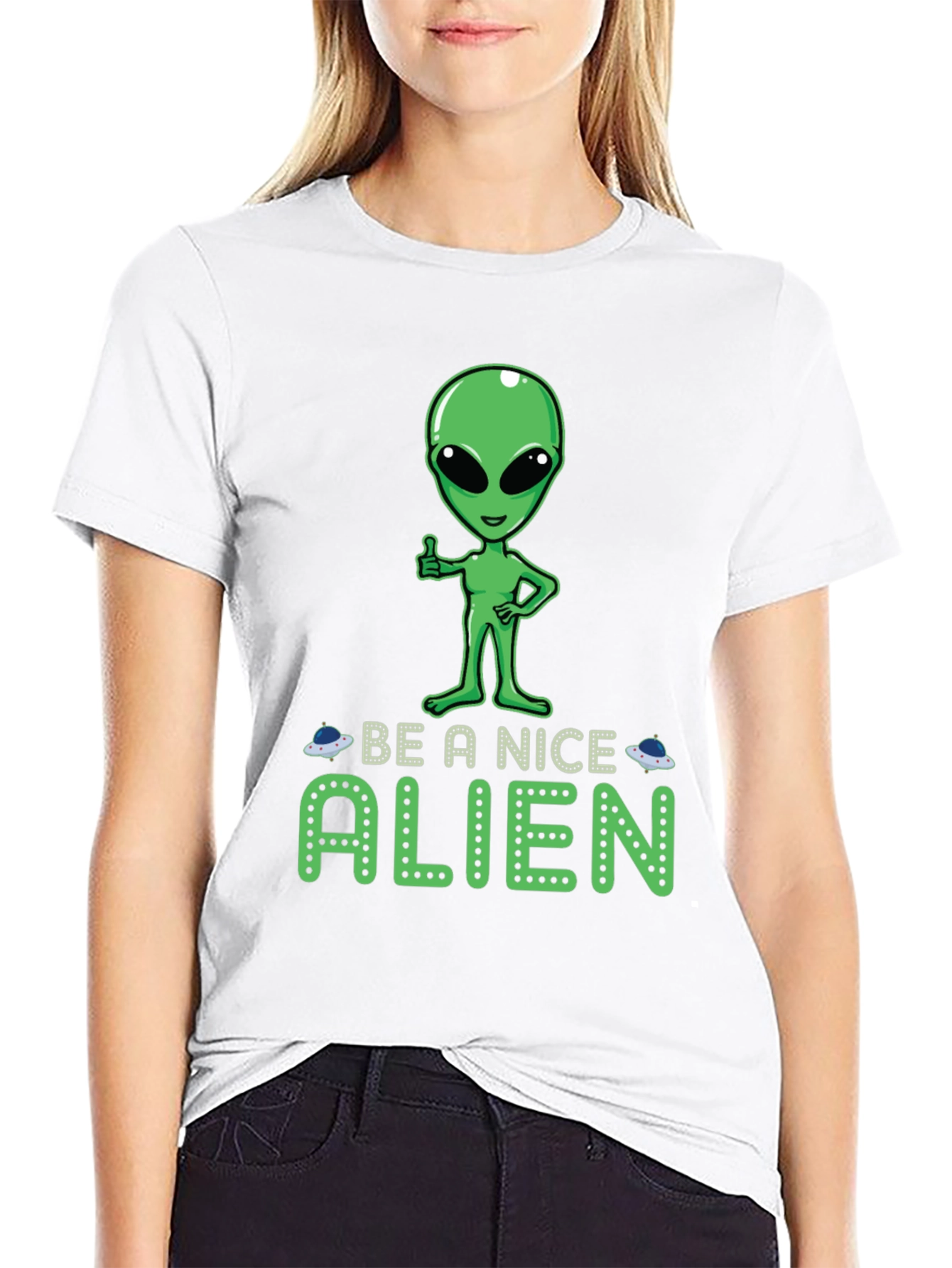 Be A Nice Alien Graphic Tee - 9