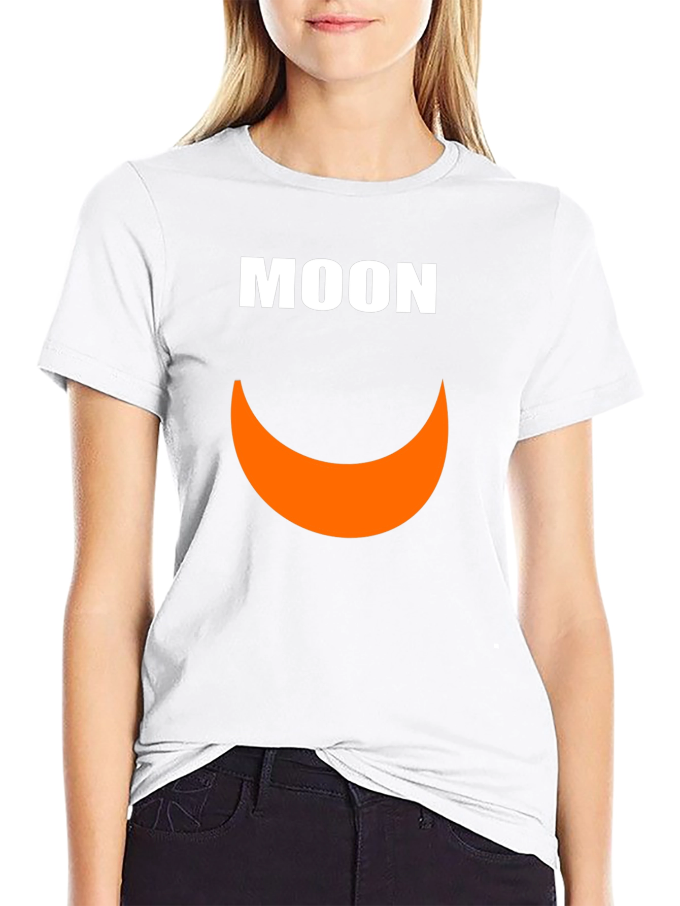 Black Moon Graphic T-Shirt - Black Short Sleeve Tee view 9