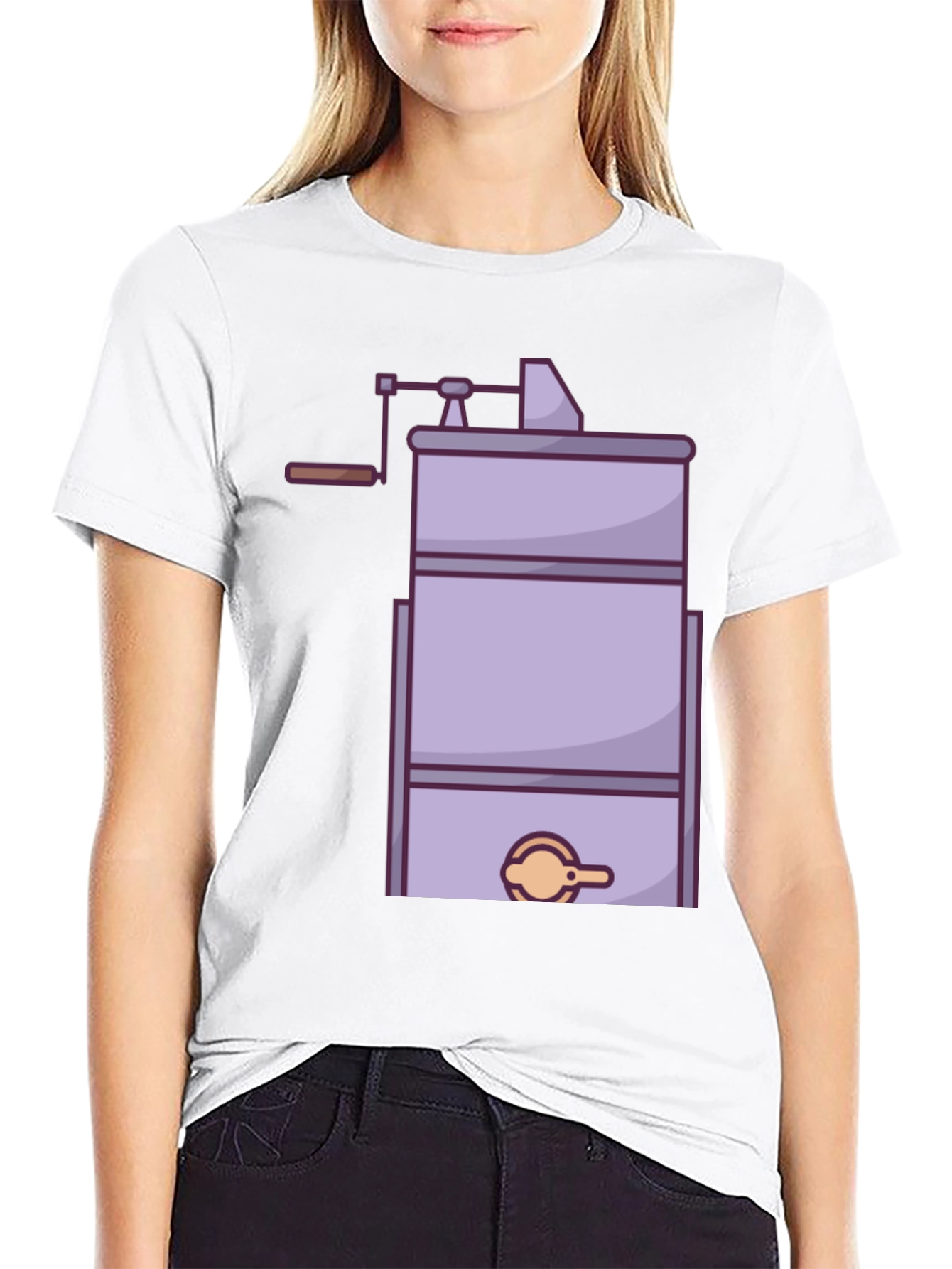 Black Honey Extractor Graphic Tee - Beekeeping T-Shirt view 9