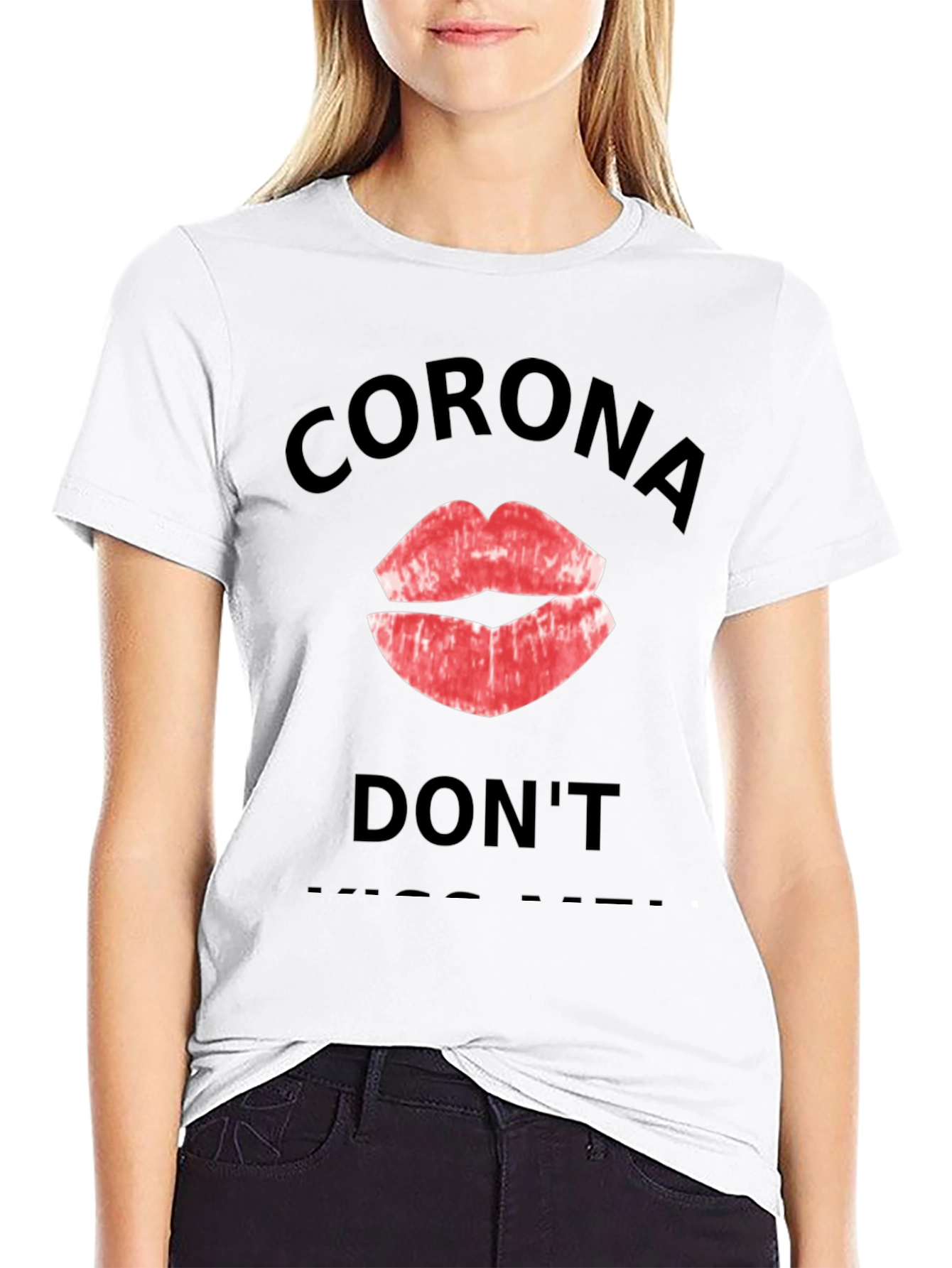 Black Corona Don't Kiss Me Black T-Shirt view 9