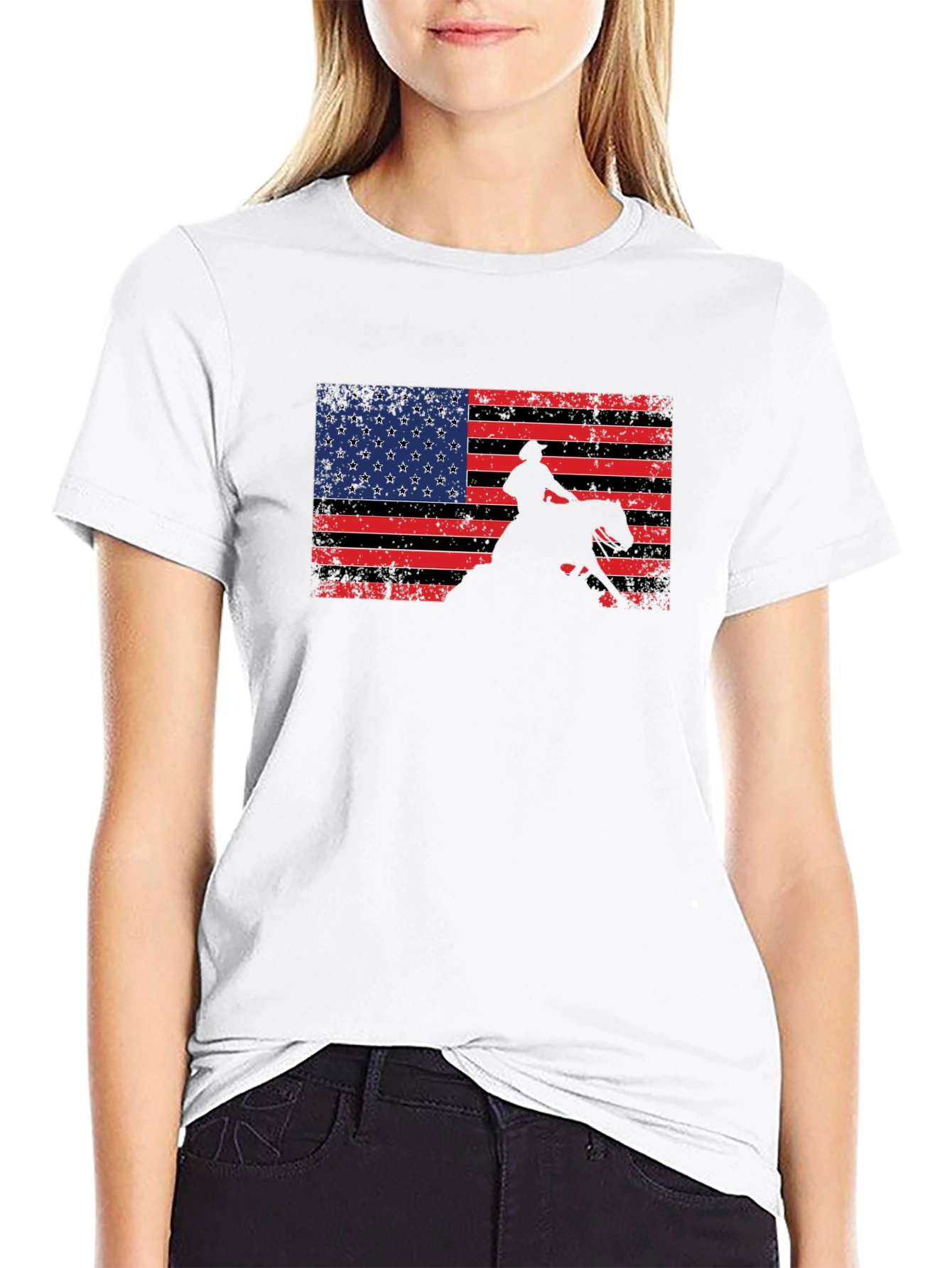 American Flag Rodeo T-Shirt - 9