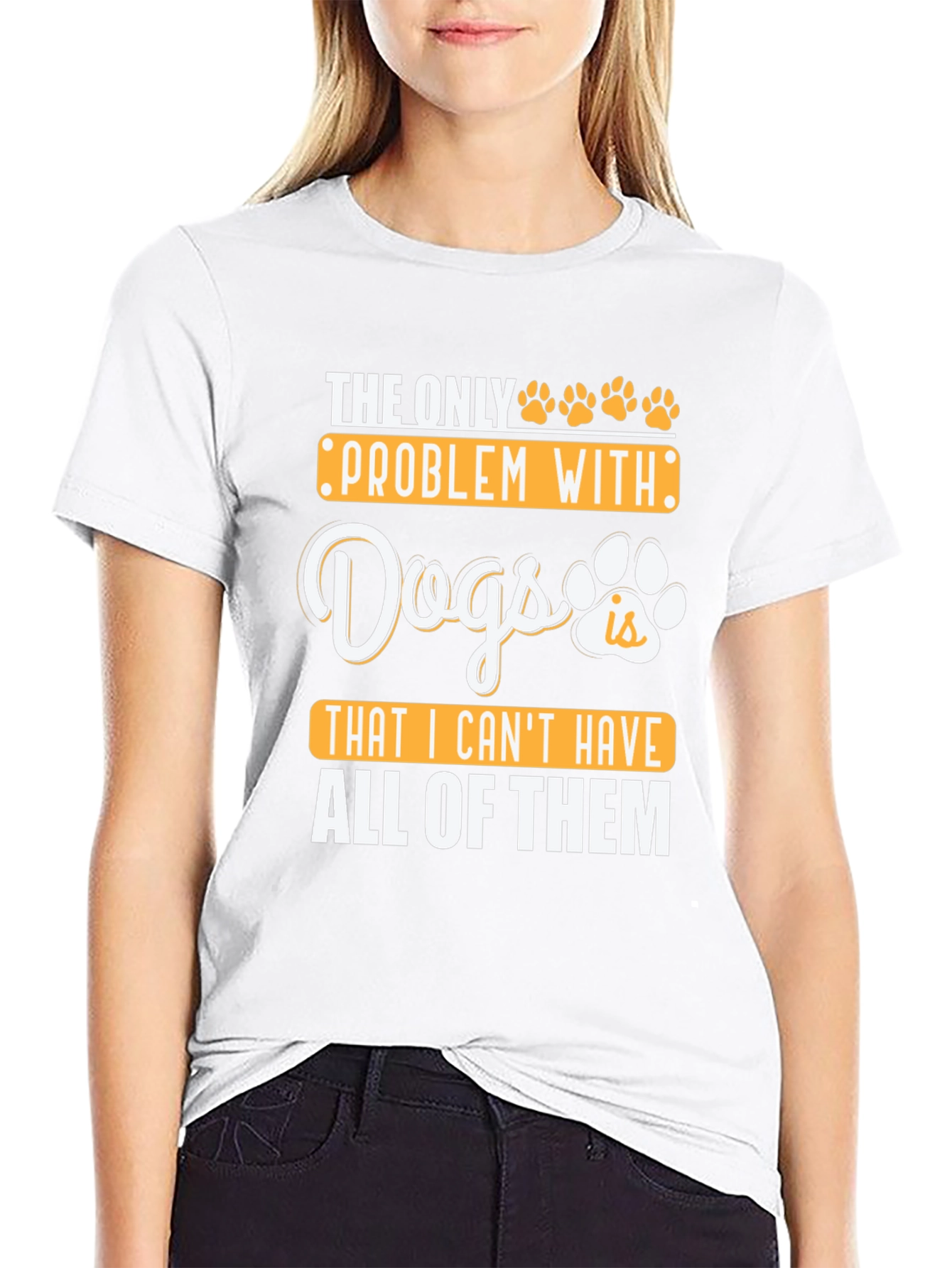 Black Dog Lover T-Shirt: I Want All The Dogs! view 9
