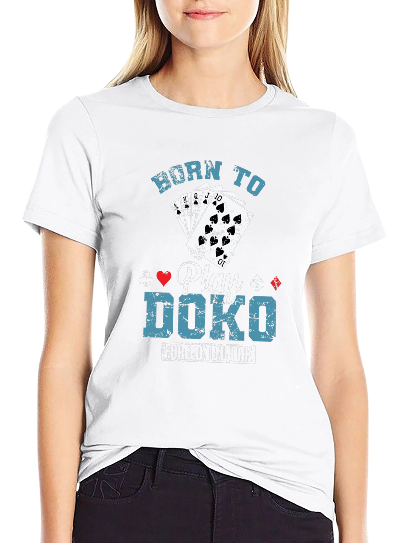 Black Born to Play Doko T-Shirt view 9