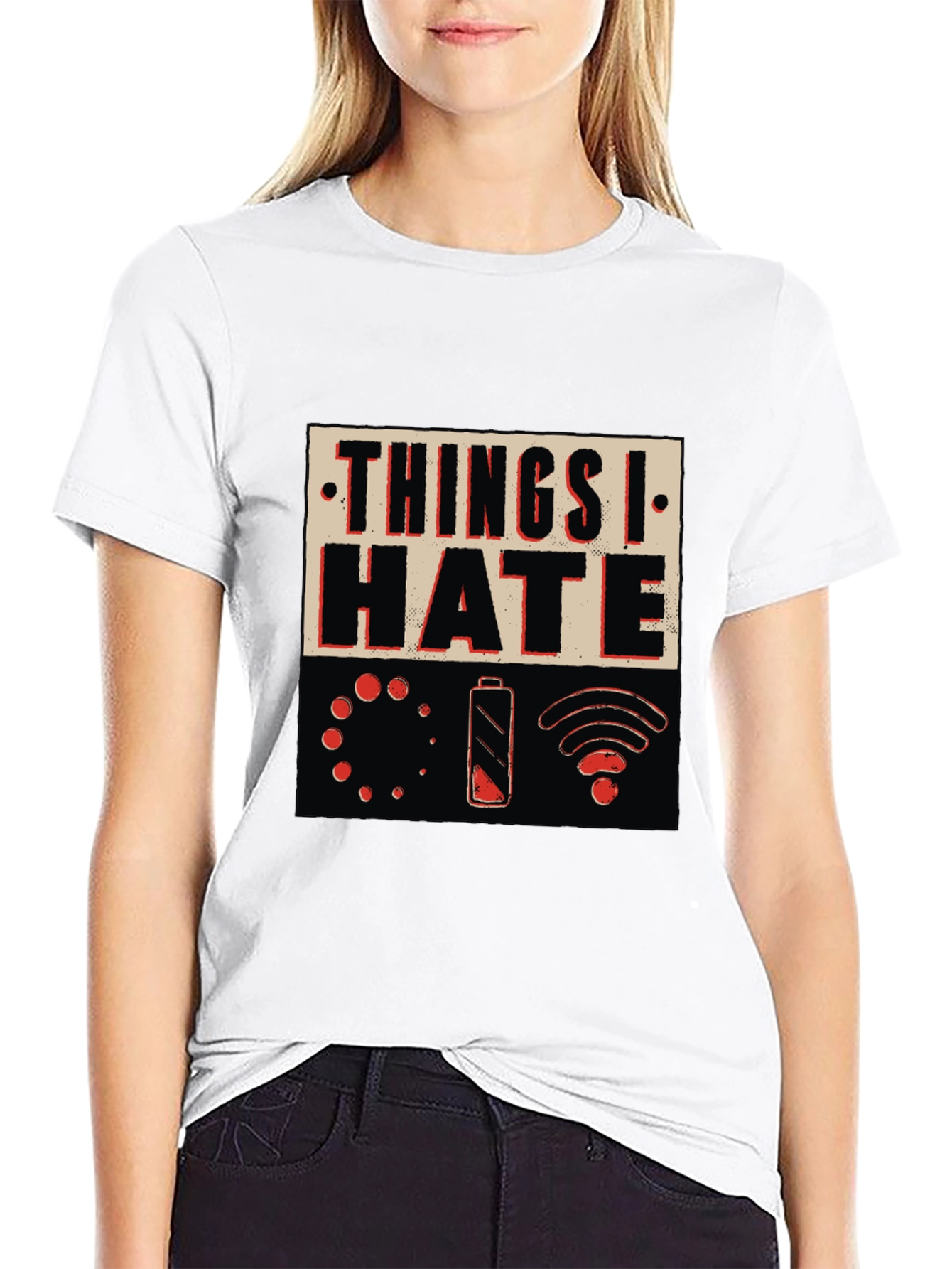 Black Things I Hate T-Shirt - Humorous Graphic Tee view 9