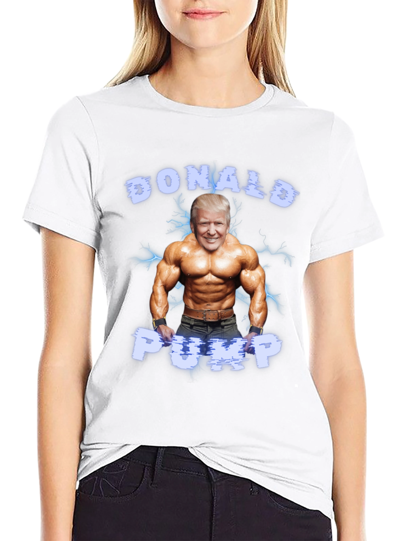 Black Donald Pump Black T-Shirt view 9
