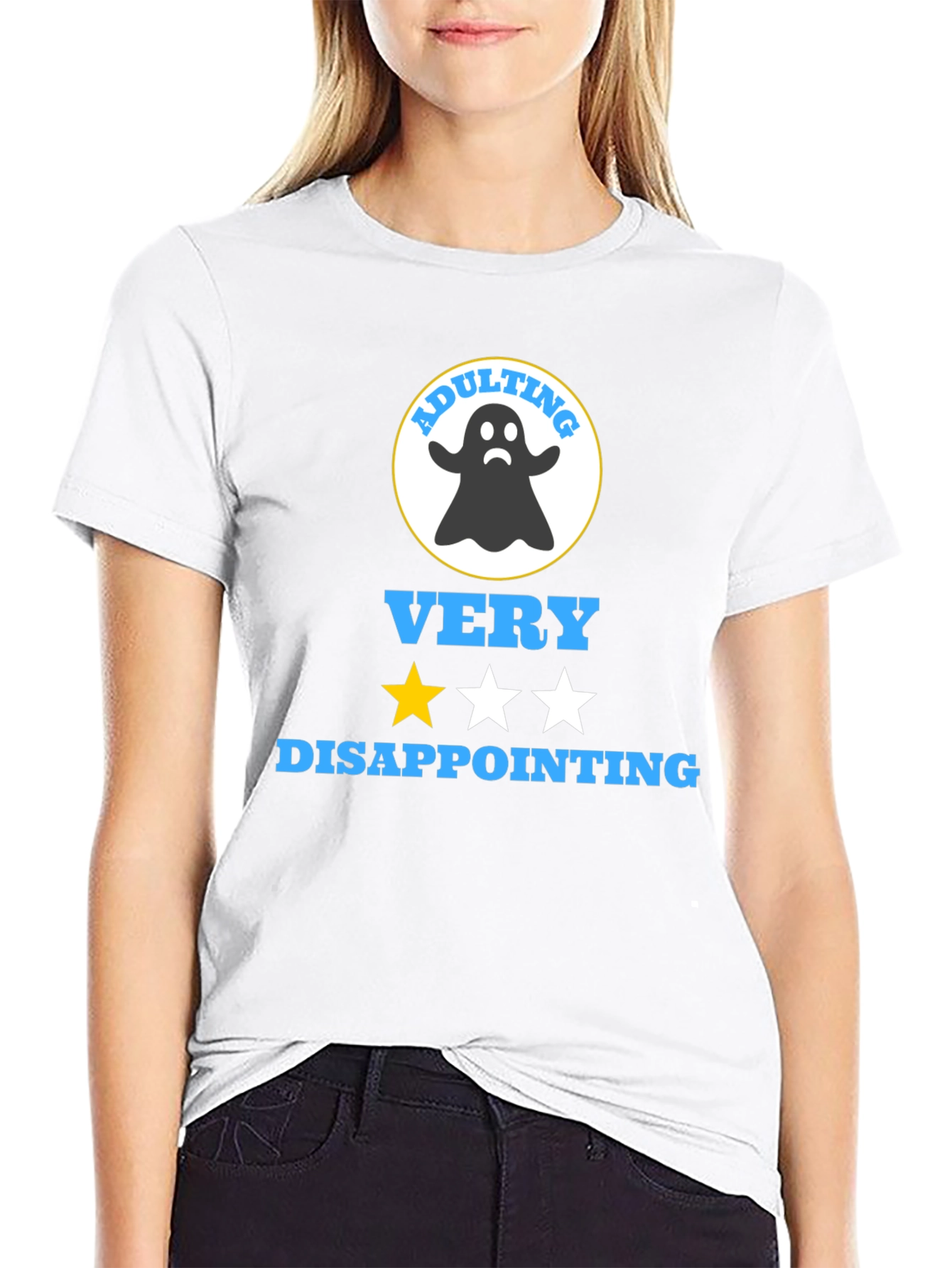 Black Adulting Disappointing Graphic T-Shirt view 9