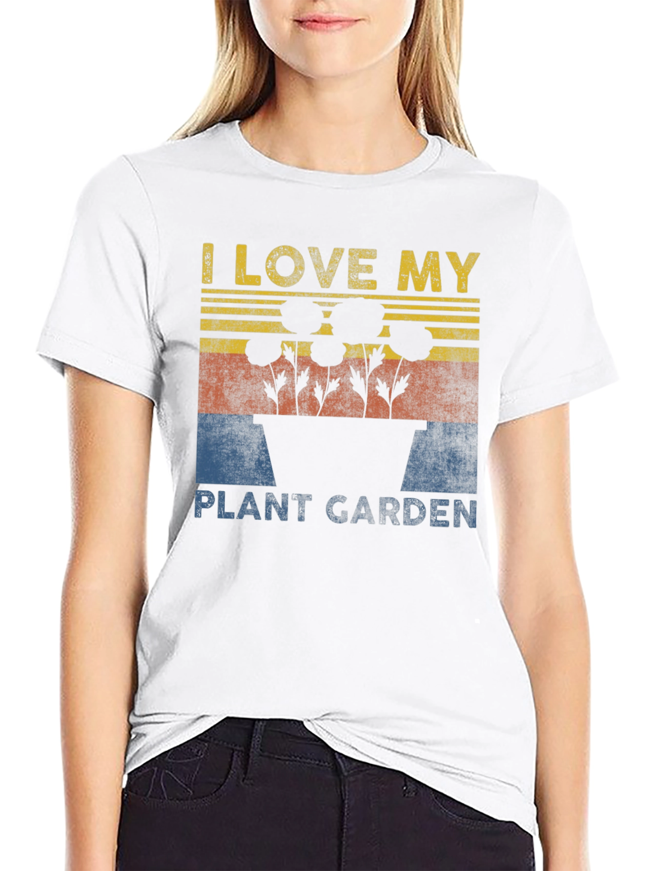 Black I Love My Plant Garden T-Shirt view 9