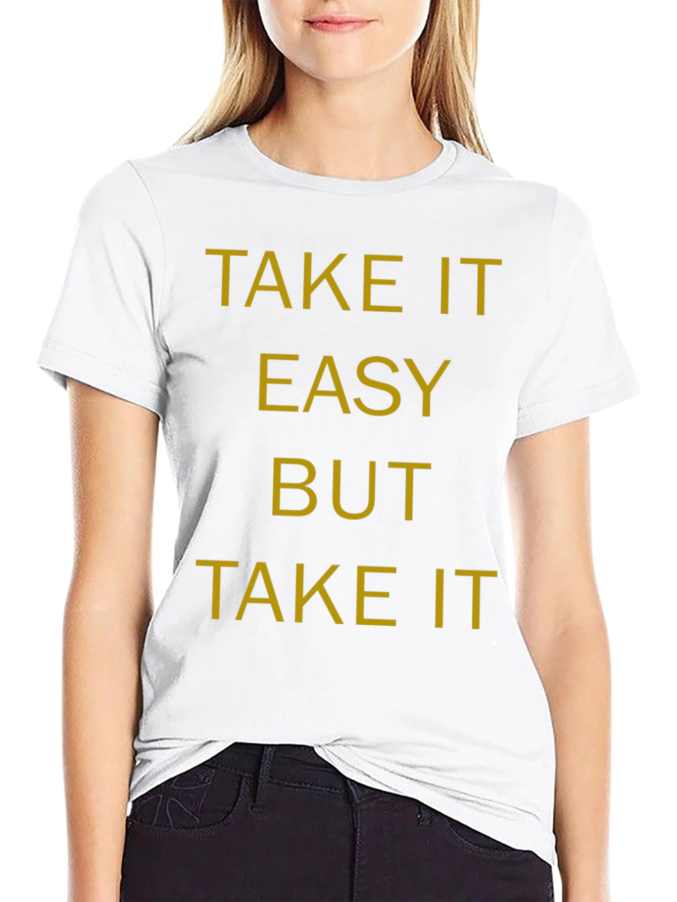 Black Take it Easy T-Shirt - Black Casual Tee view 9