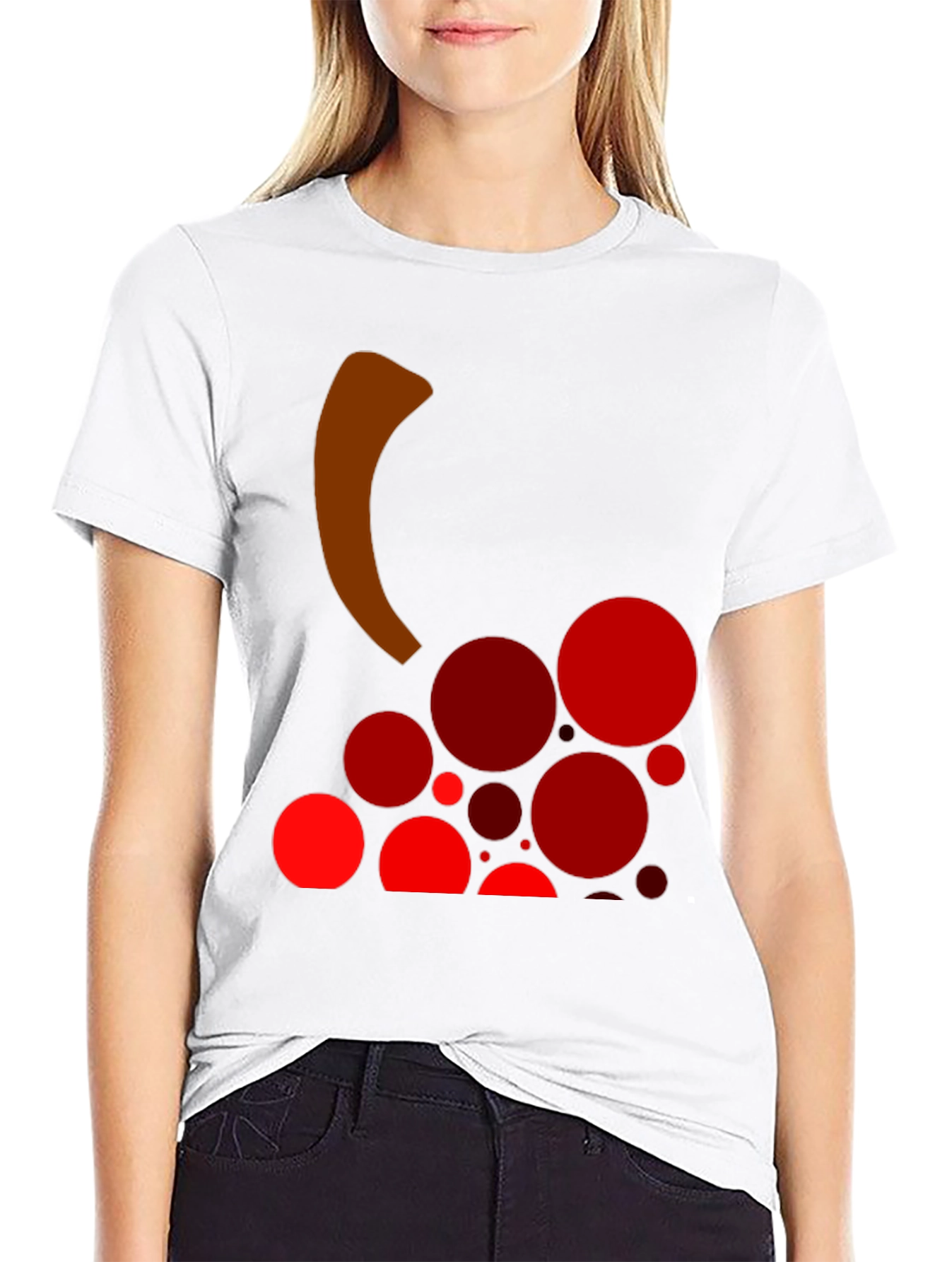 Black Grape Design Black T-Shirt view 9