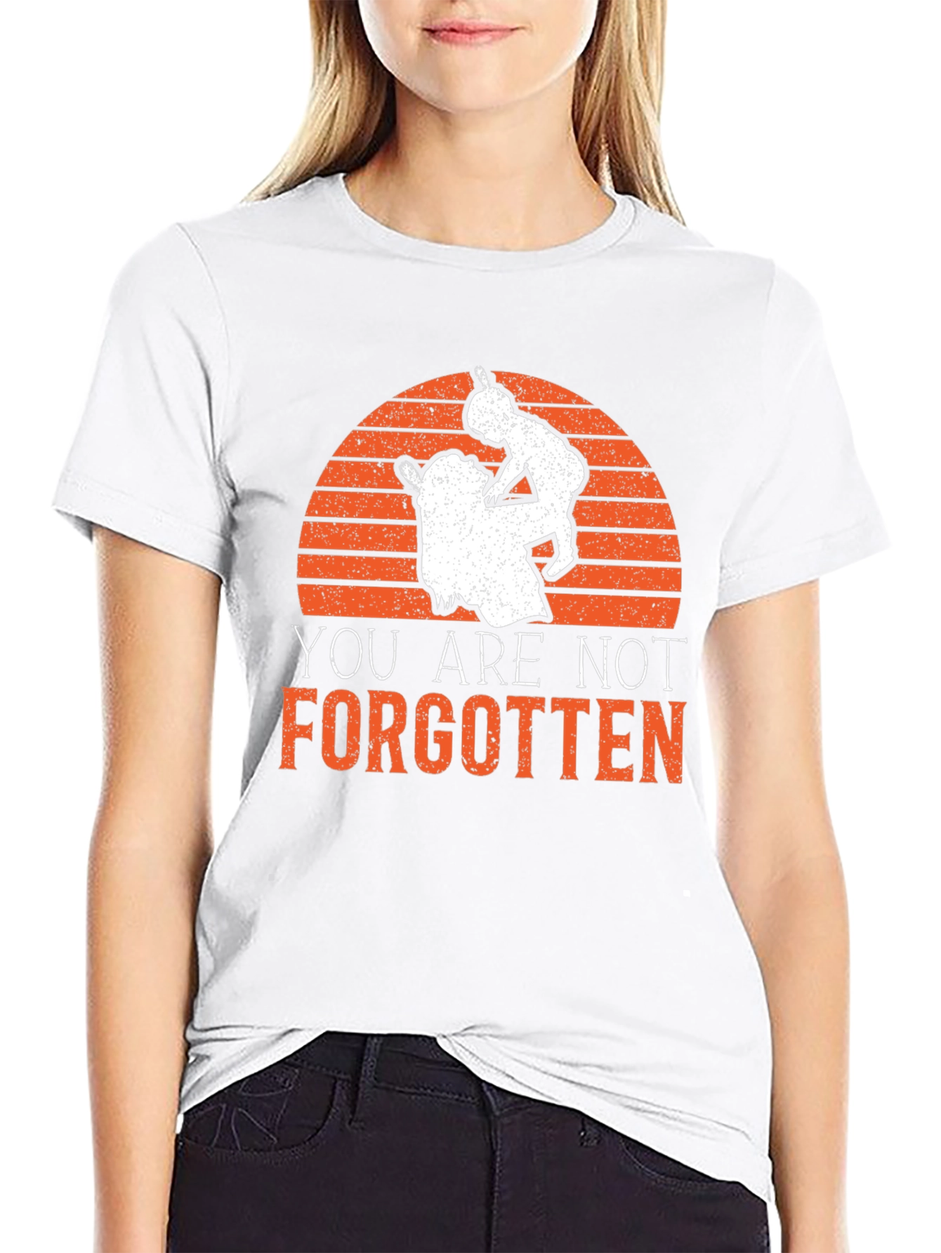 Black You Are Not Forgotten Graphic T-Shirt view 9