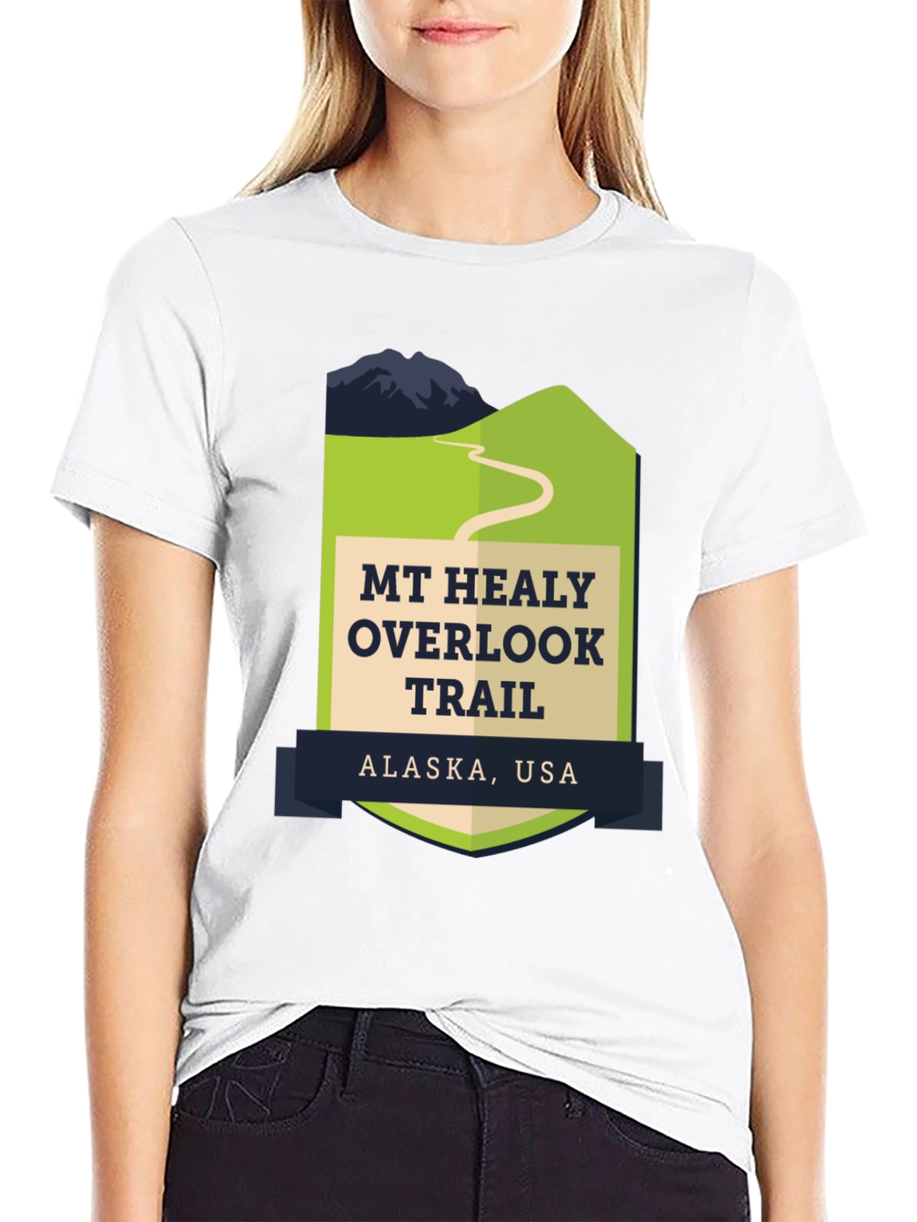 Black Mt. Healy Overlook Trail Alaska T-Shirt view 9