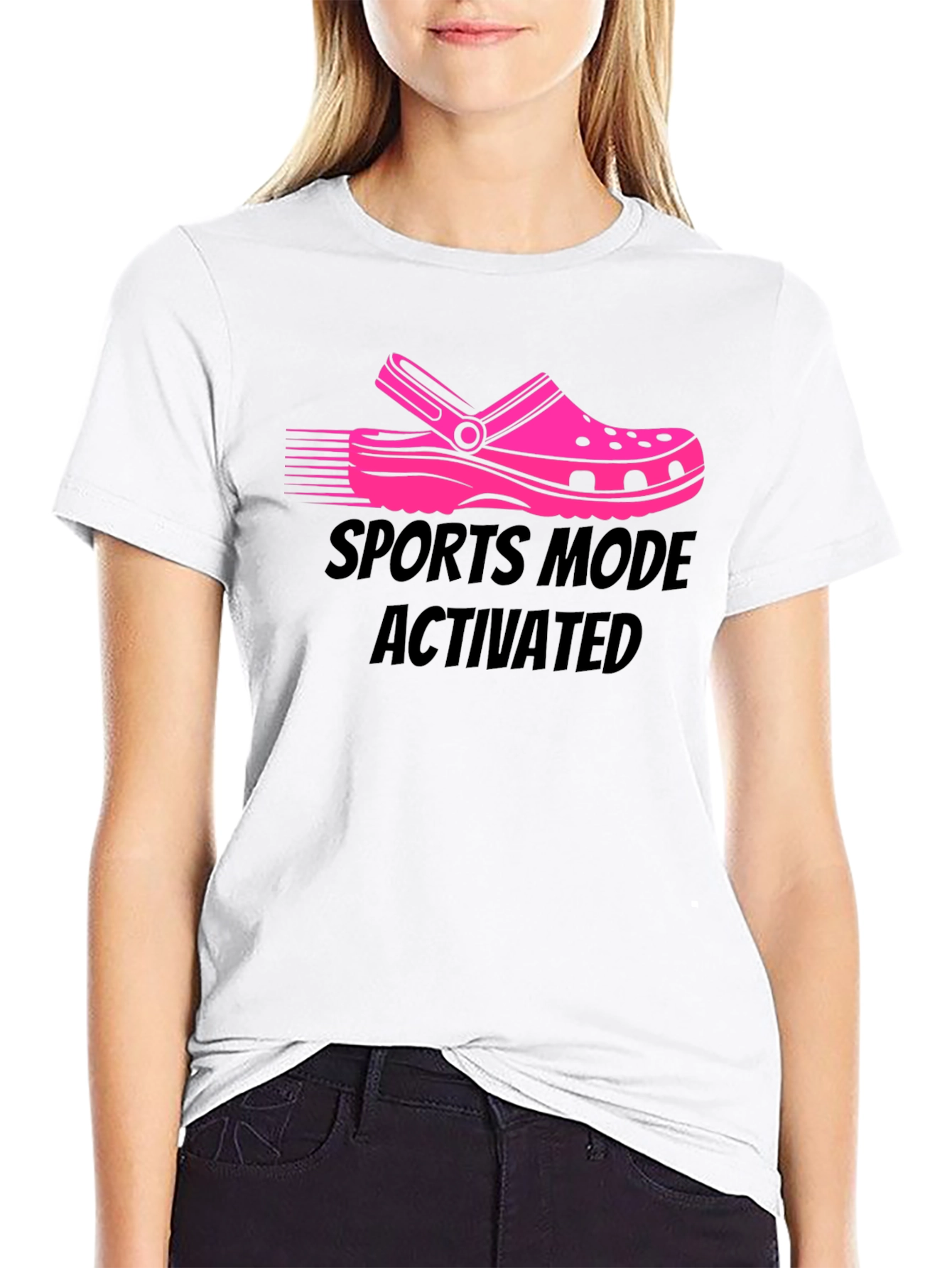 Black Sports Mode Activated T-Shirt view 9