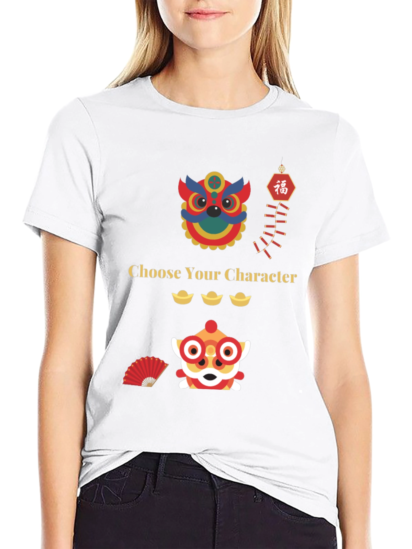 Black Choose Your Character T-Shirt view 9