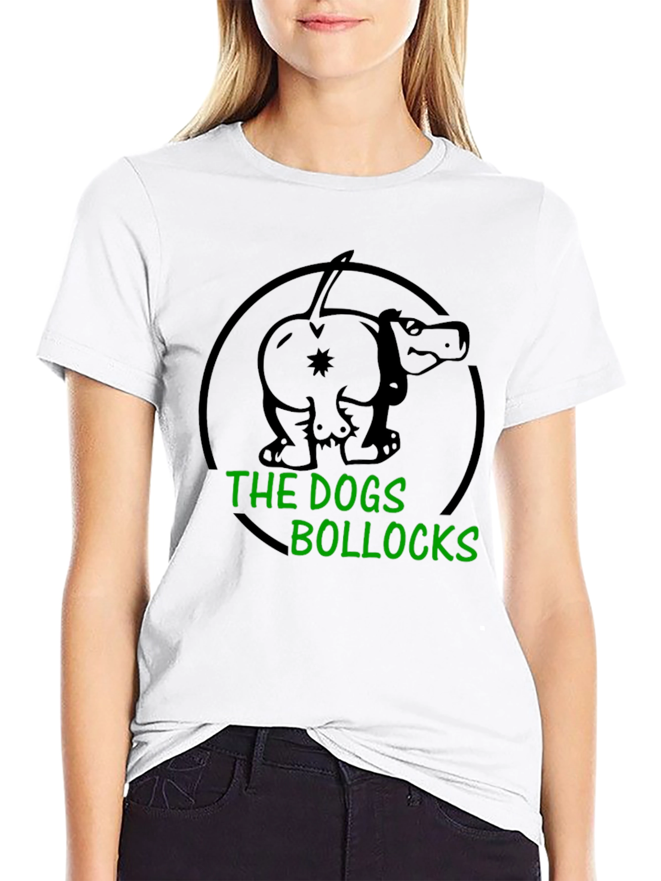 Black The Dogs Bollocks T-Shirt - Humorous Graphic Tee view 9