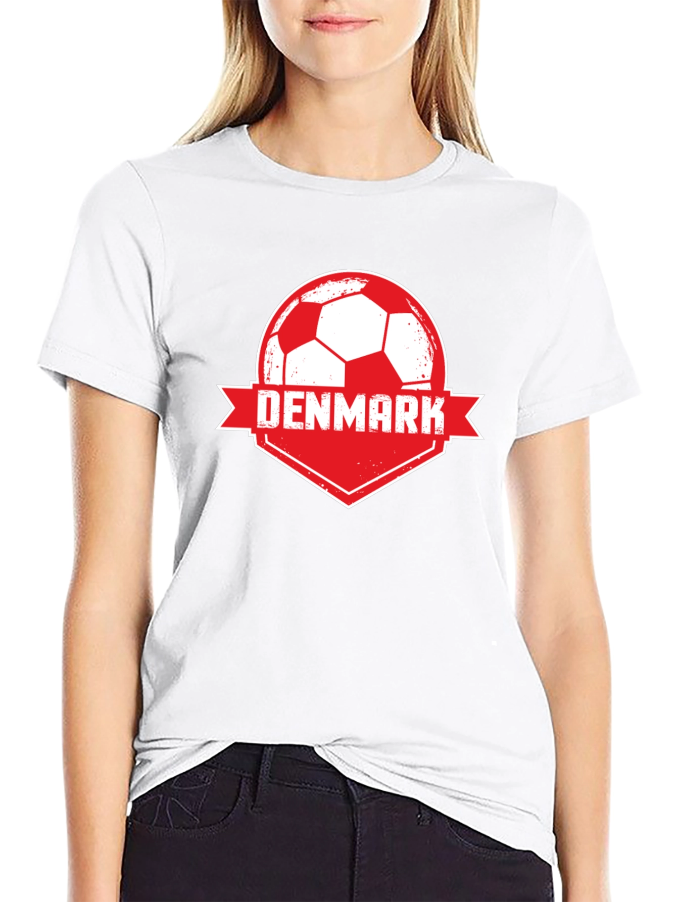 Black Denmark Soccer T-Shirt view 9