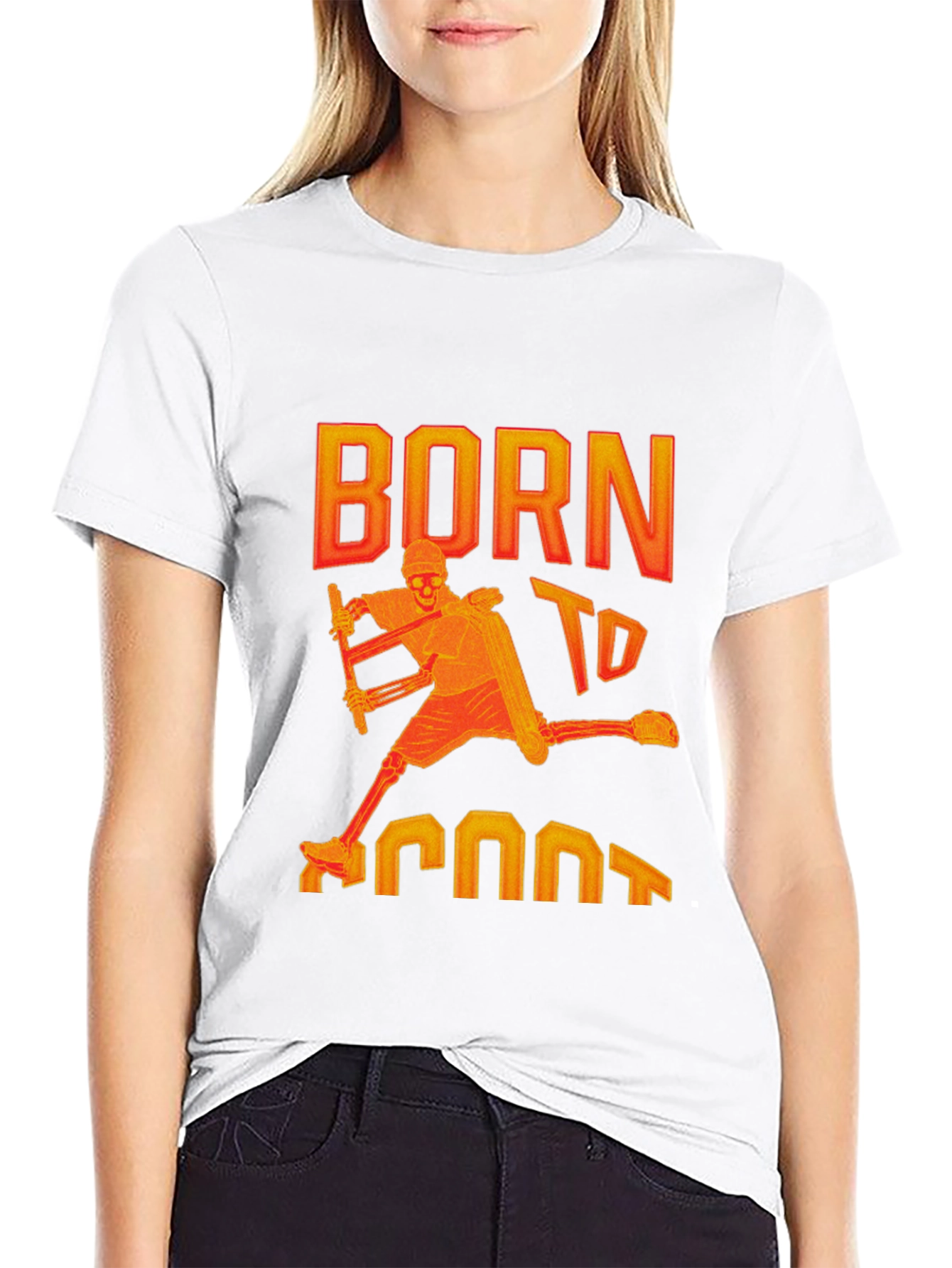 Born to Spook Skeleton Graphic Tee - 9