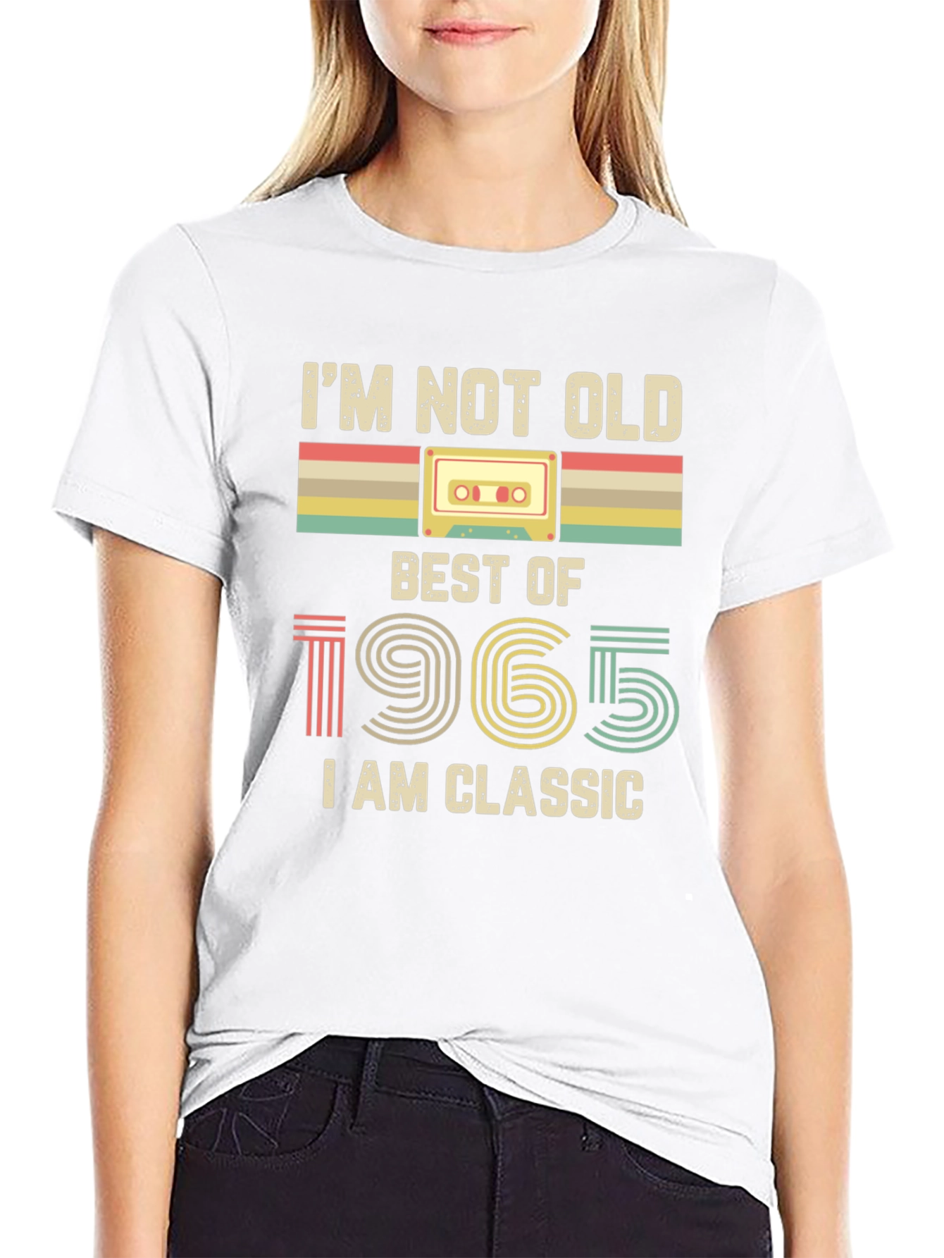Black I'm Not Old, I'm Classic 1965 Graphic T-Shirt view 9
