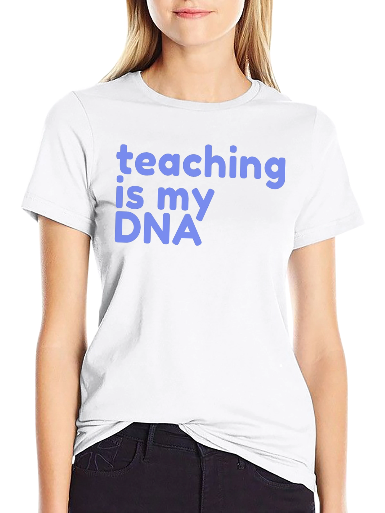 Black Teaching is My DNA Graphic T-Shirt view 9