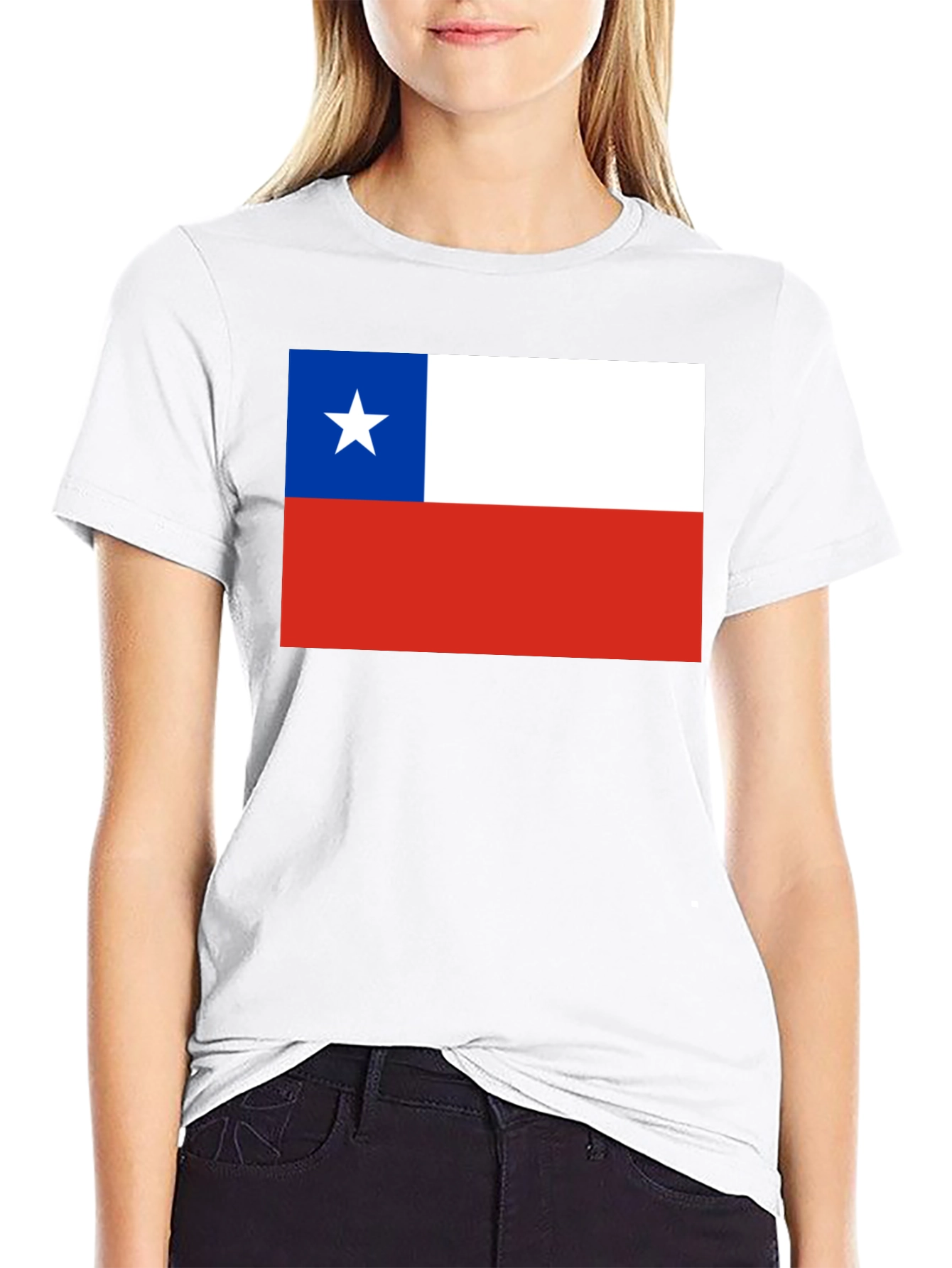 Black Chile Flag T-Shirt - Show Your Pride! view 9