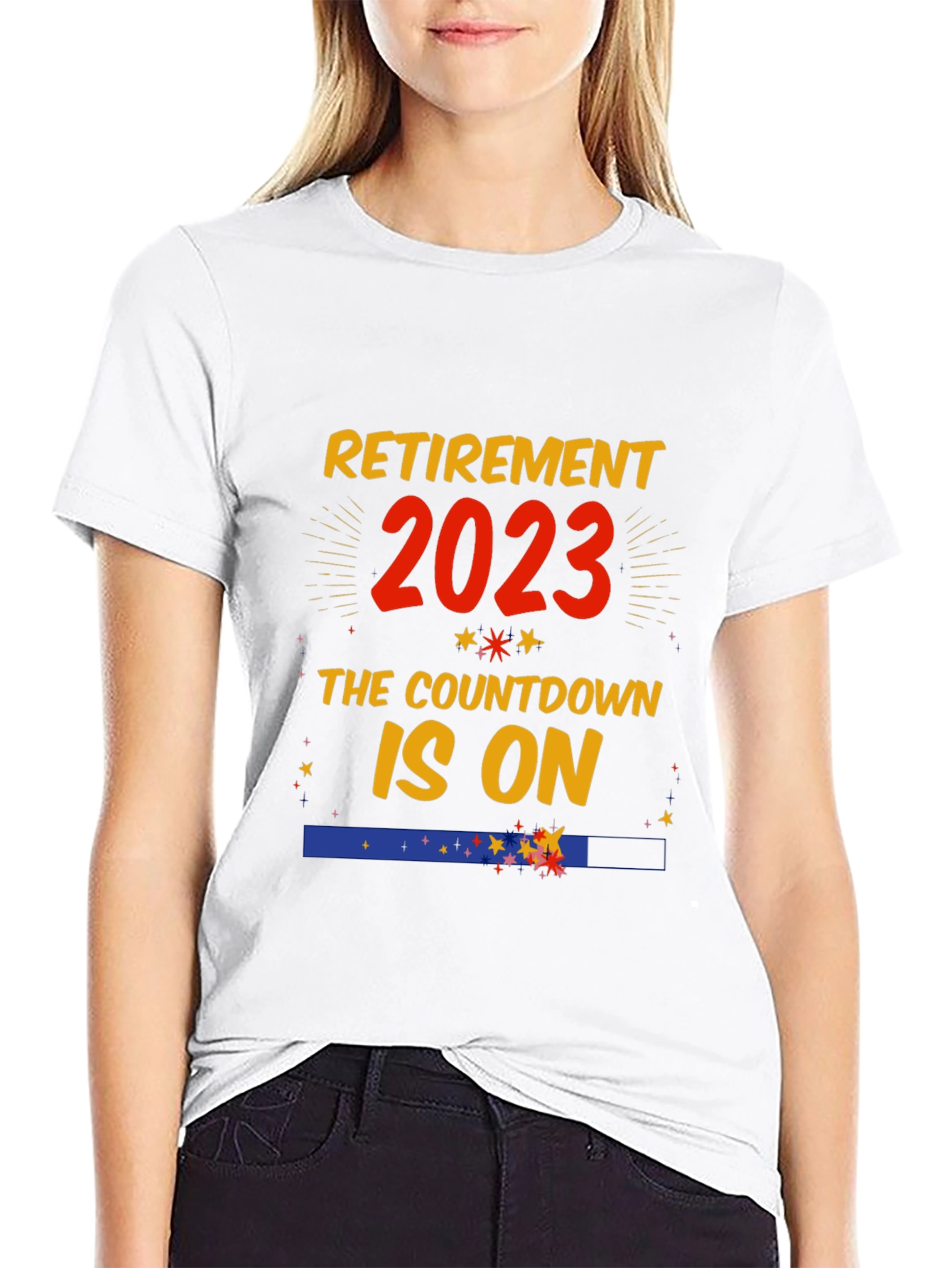 Black Retirement 2023 Countdown T-Shirt view 9