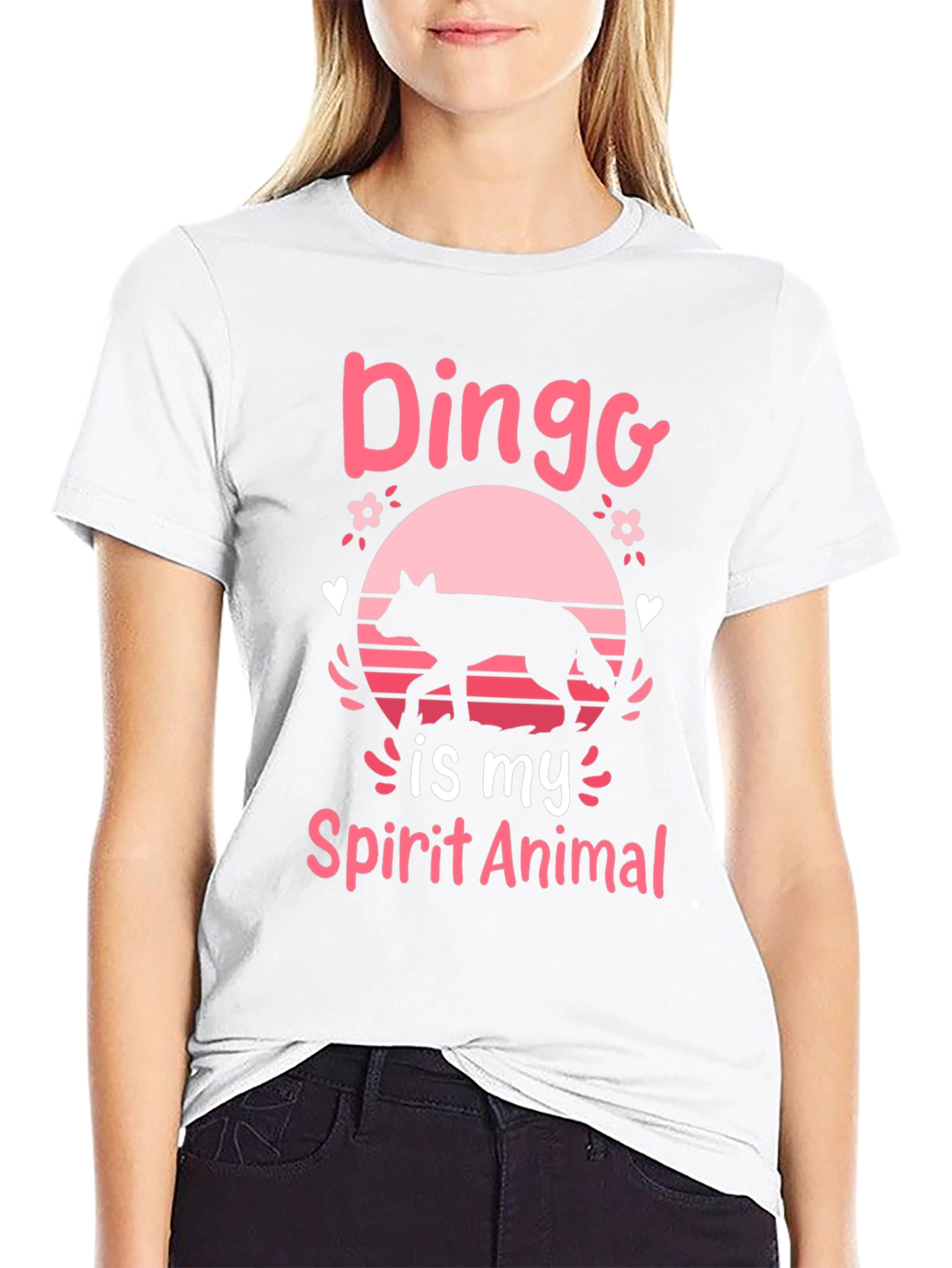 Black Dingo Spirit Animal Graphic Tee - Unisex view 9