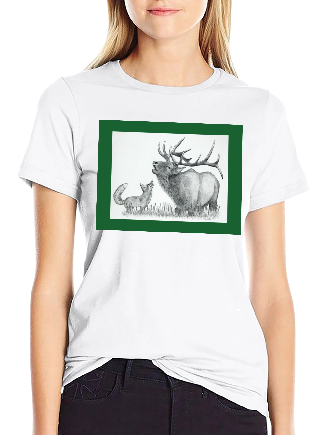 Black Elk and Fox Graphic Tee - Nature Lovers view 9
