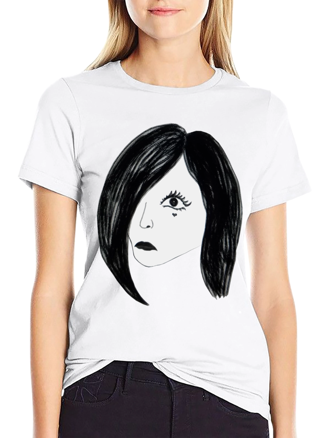 Black Gothic Glam T-Shirt - Black view 9