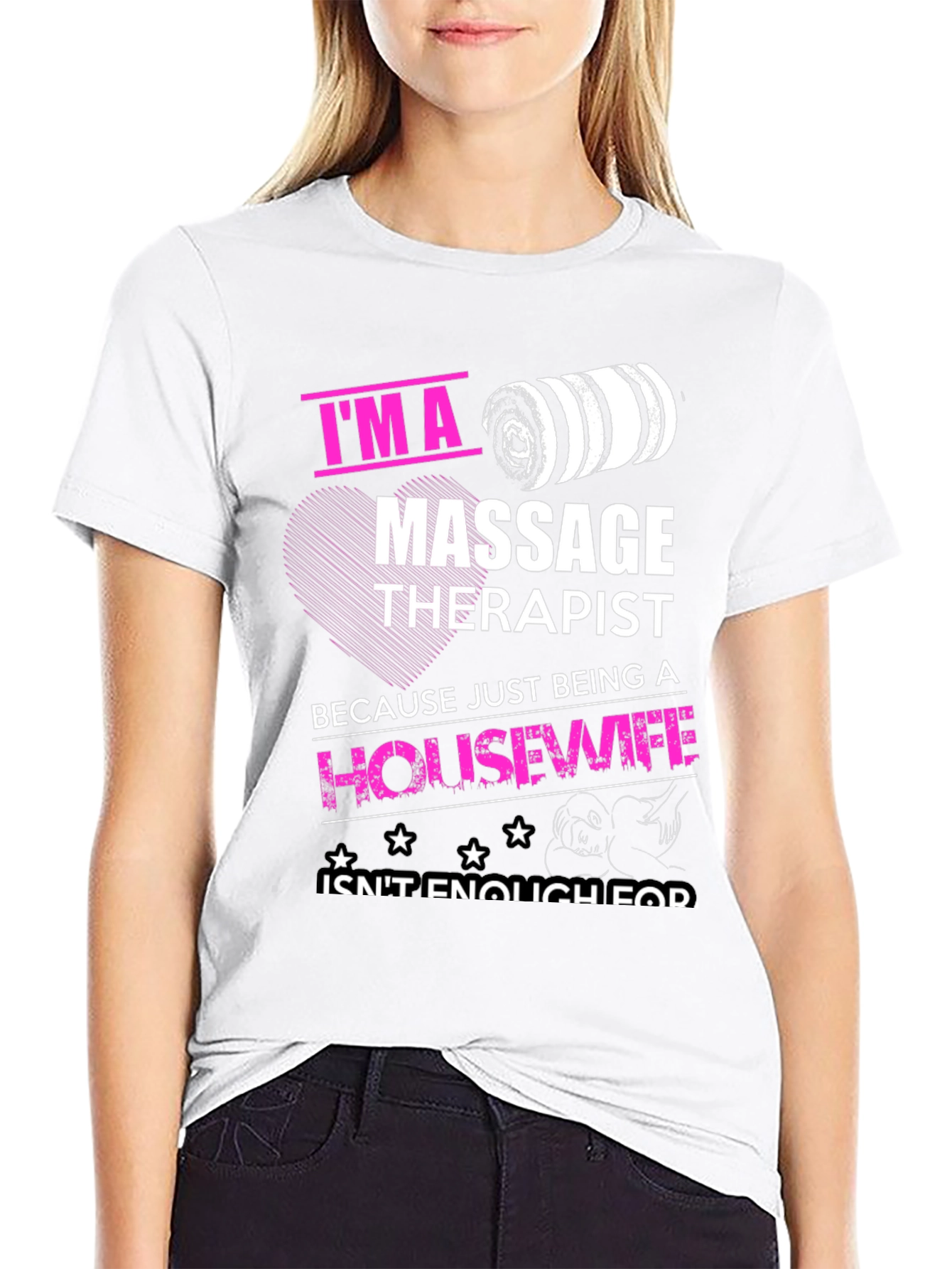 Black Massage Therapist Graphic Tee view 9