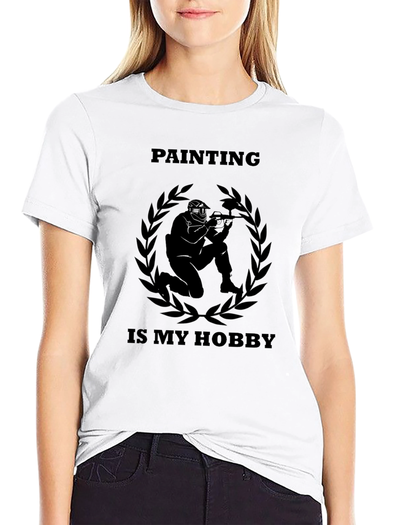 Black Paintball Hobbyist T-Shirt - Black Graphic Tee view 9