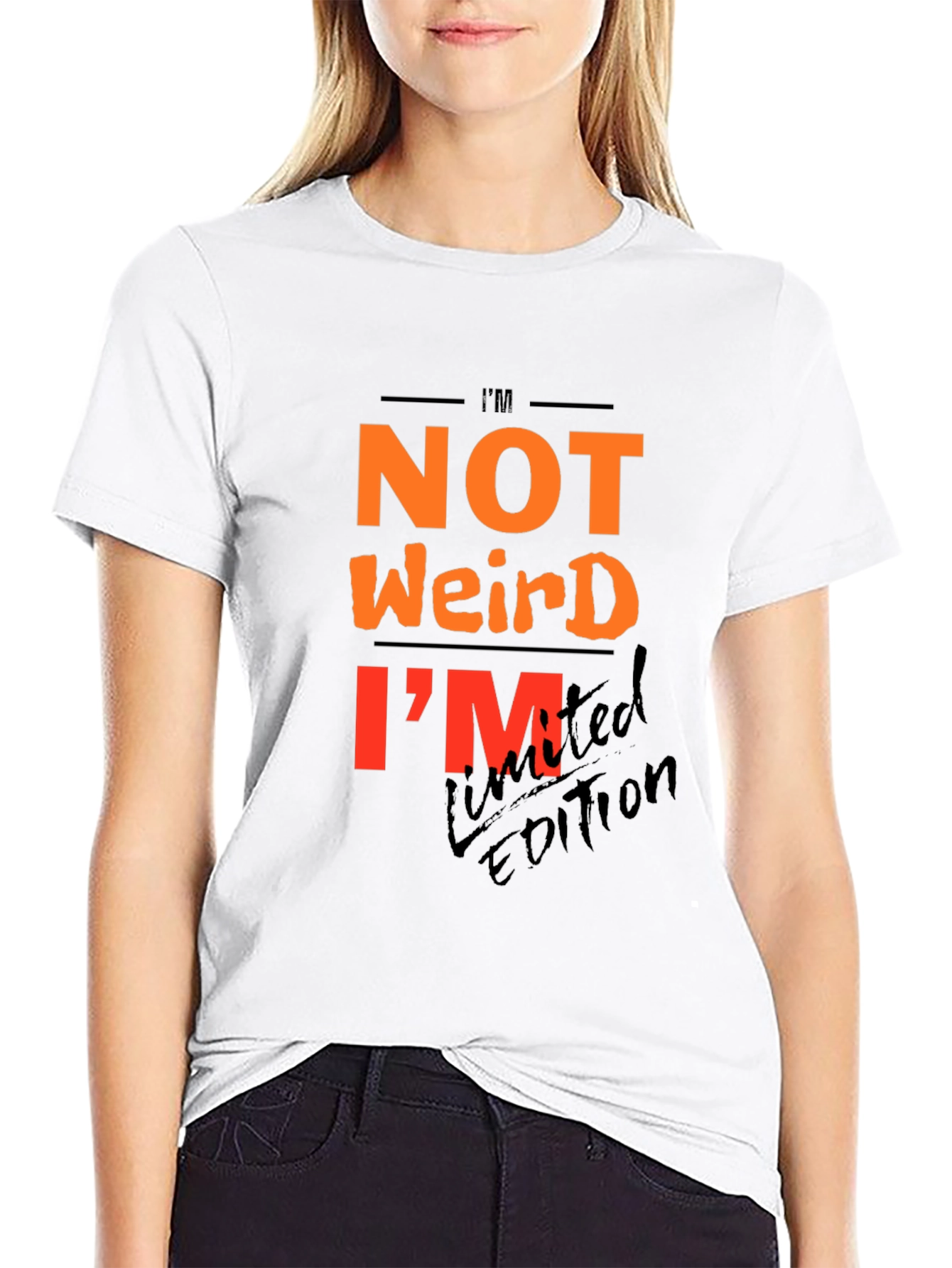 Black I'm Not Weird - Limited Edition Graphic T-Shirt view 9