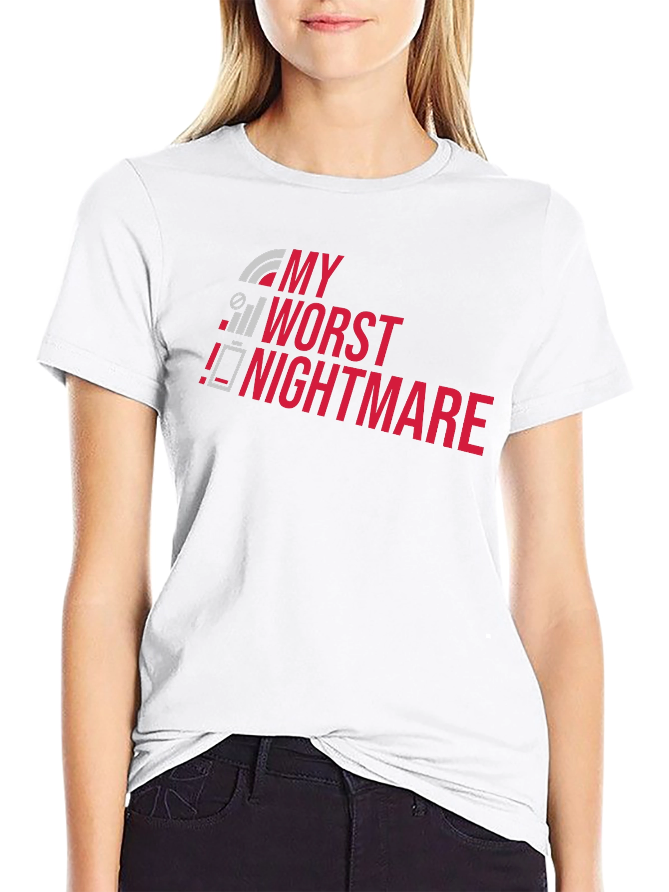 Black My Worst Nightmare T-Shirt - Funny Techie Tee view 9