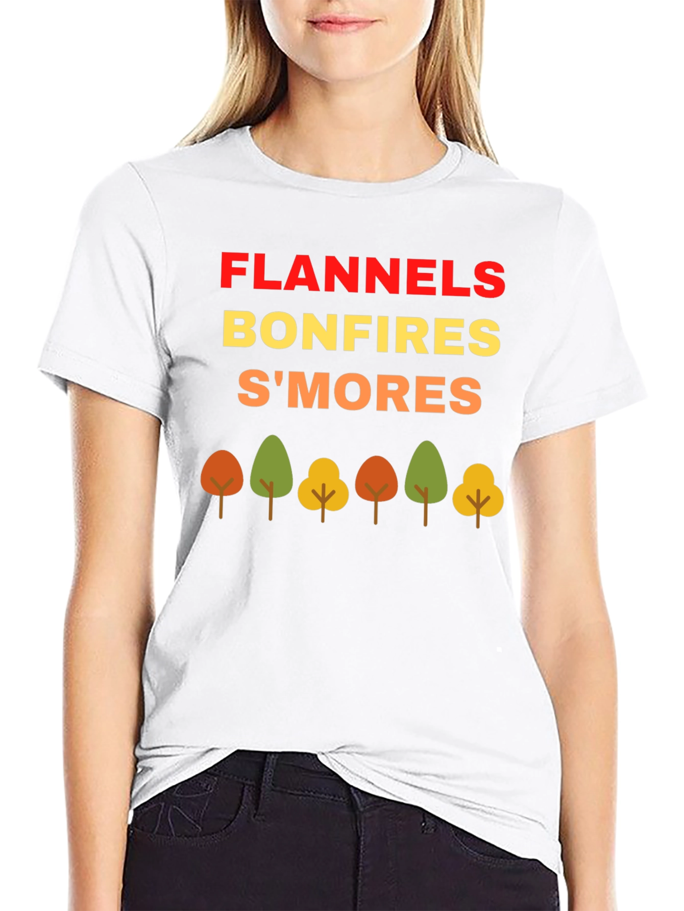 Fall Flannels Bonfires S'mores T-Shirt - 9