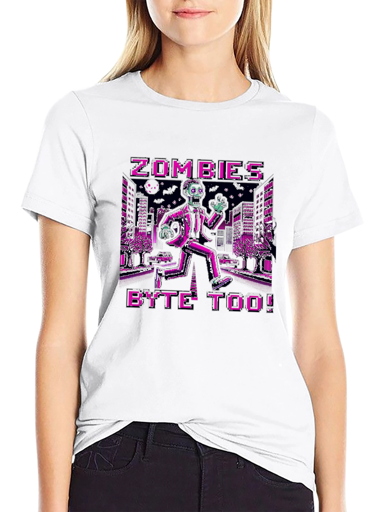 Black Zombie's Byte Too! Graphic T-Shirt view 9